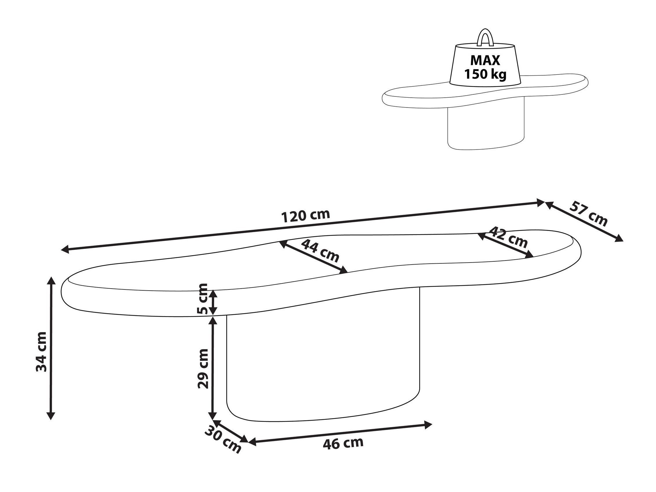 Žurnālu galdiņš Berwyn 3172