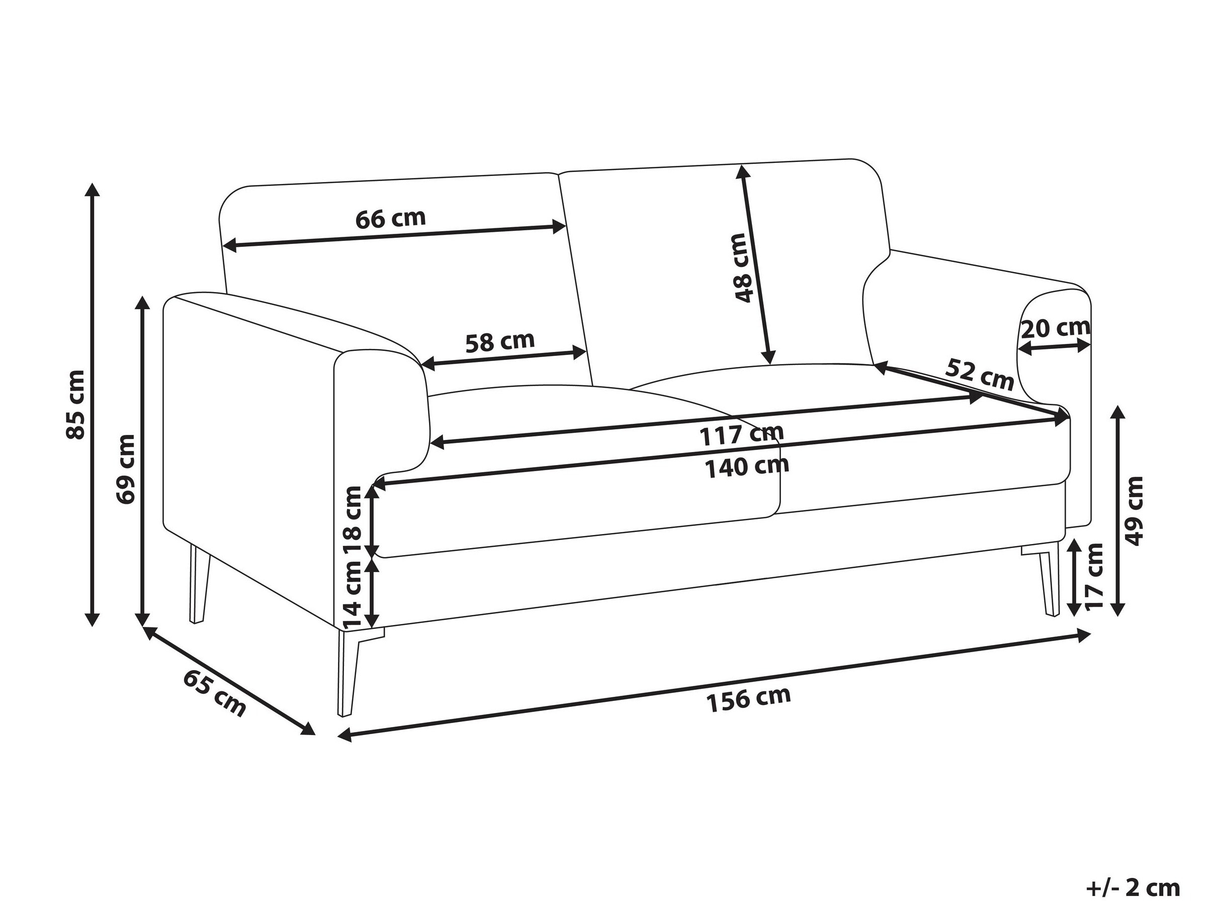 Dīvāns Catcavu 101 (Gaiši bēšs)