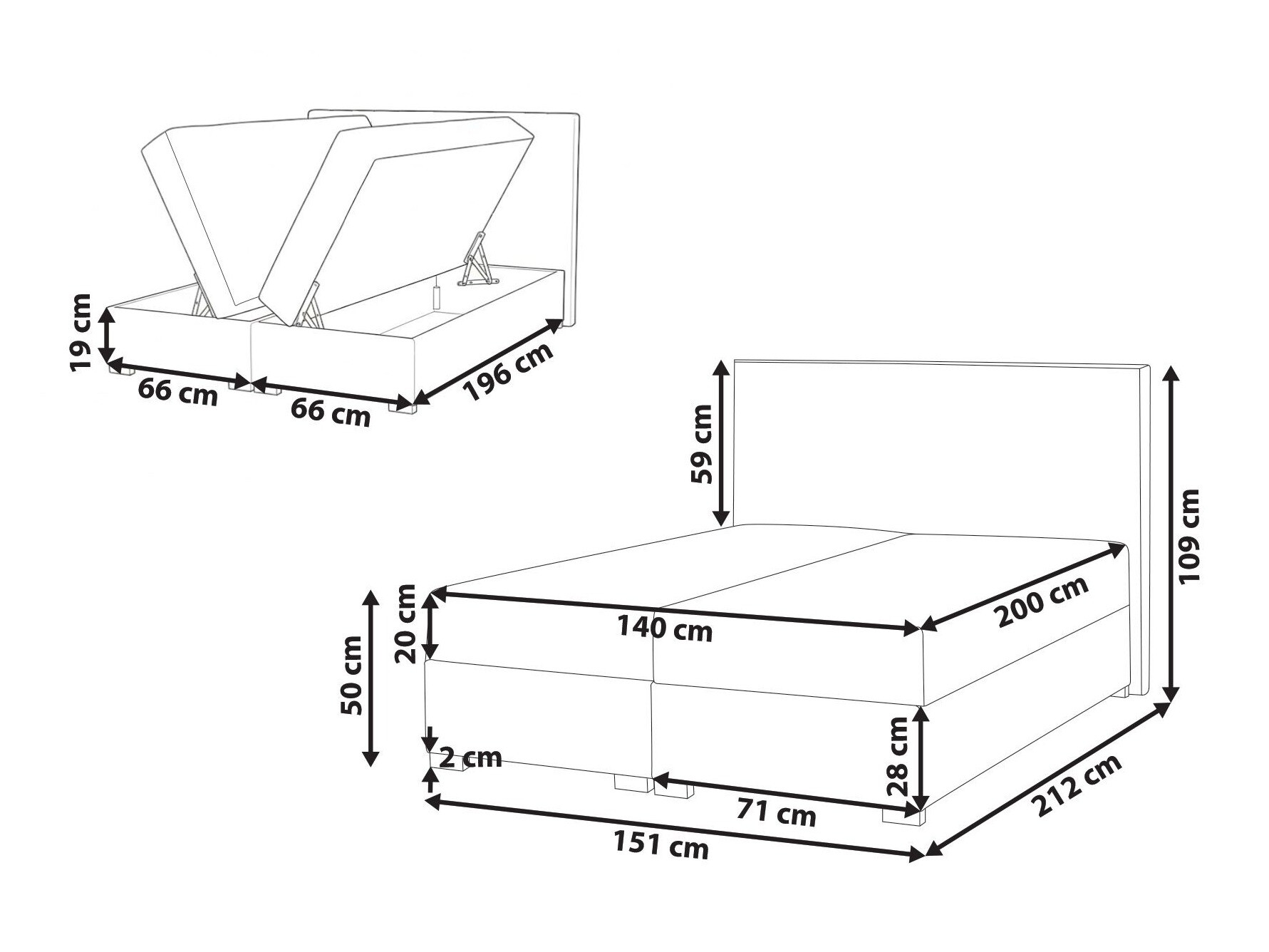 Kontinentālā gulta Berwyn 3174 (Taupe)