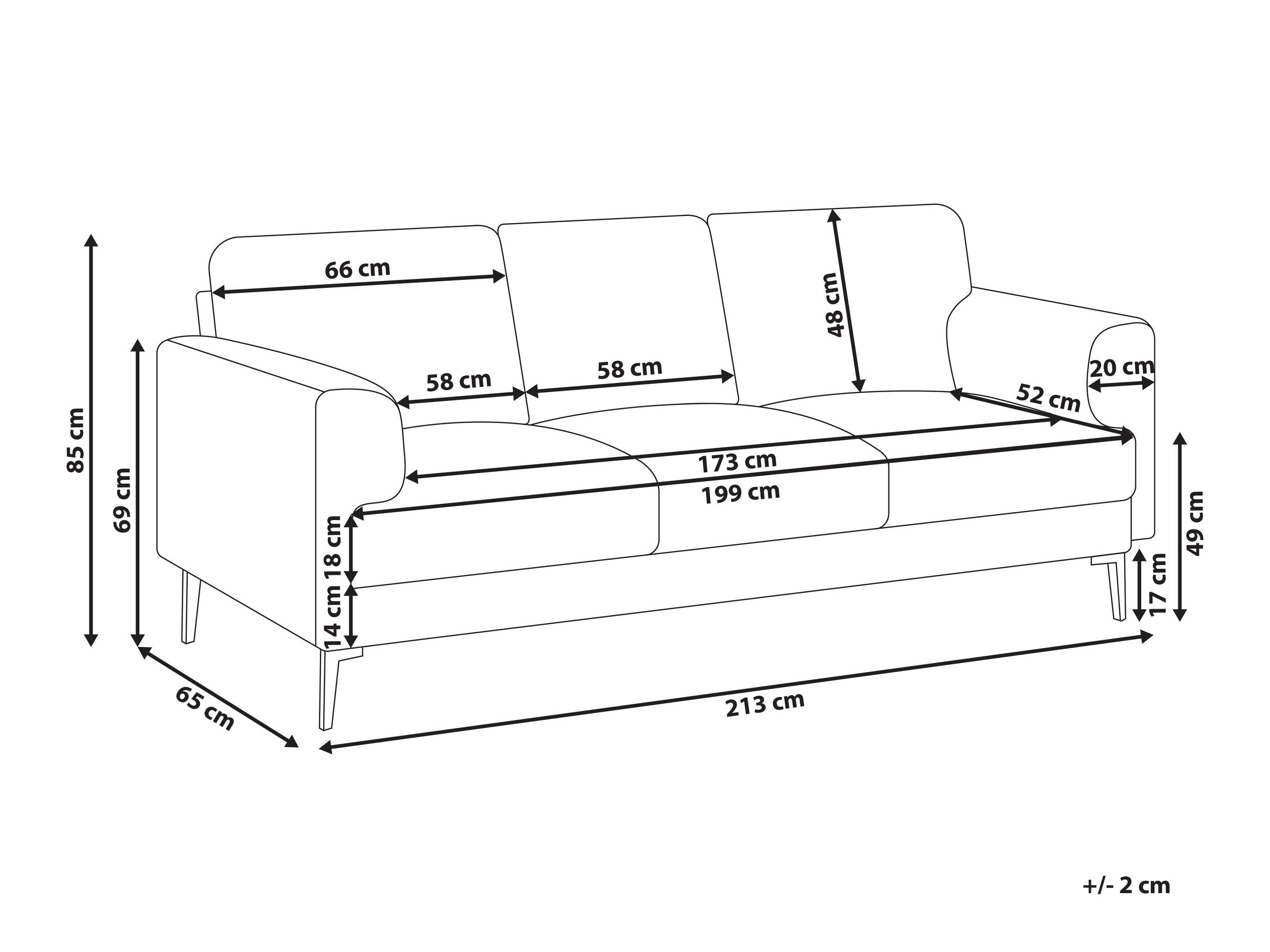 Dīvāns Catcavu 104 (Gaiši bēšs)