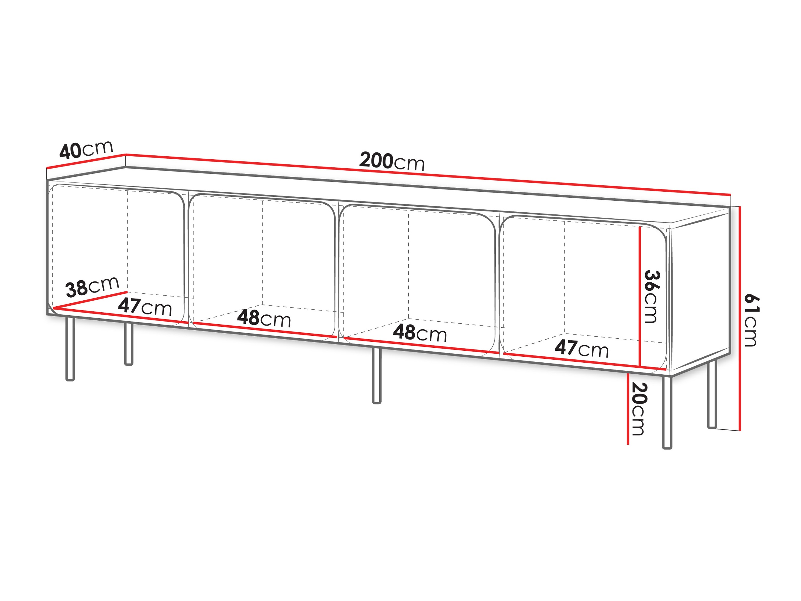 TV galds Fentore 101 (Kašmirs)