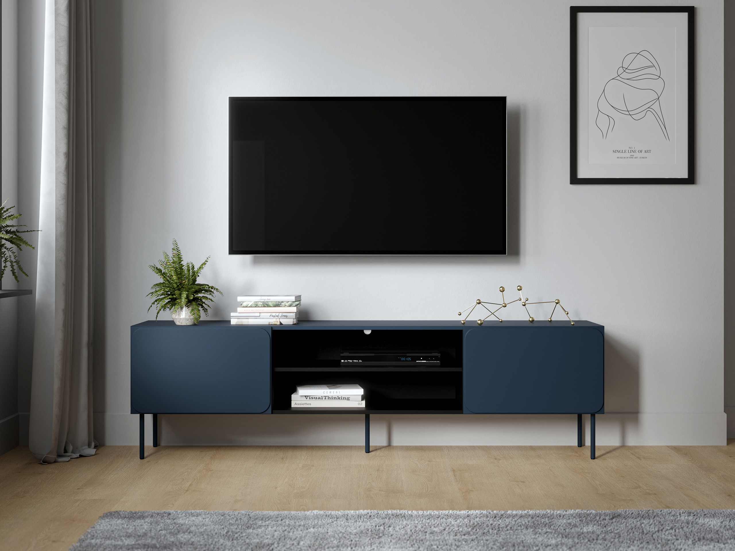 TV galds Fentore 102 (Indigo)
