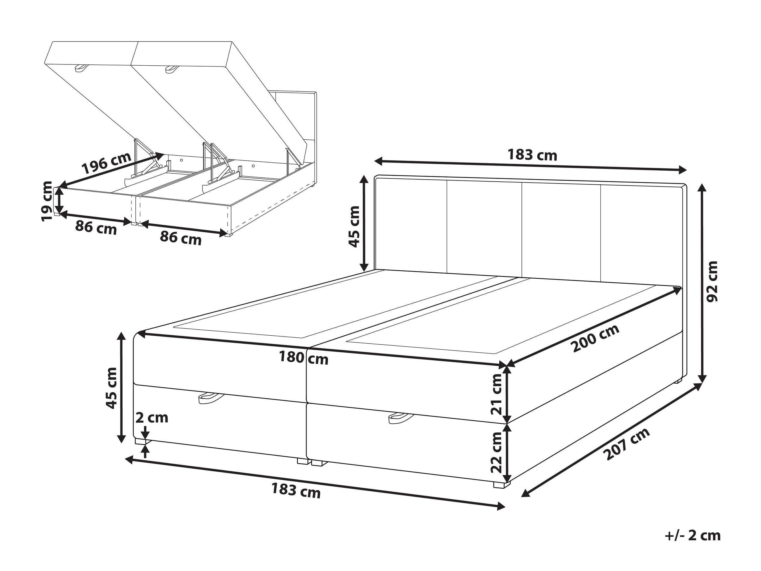 Kontinentālā gulta Berwyn 3191 (Taupe)