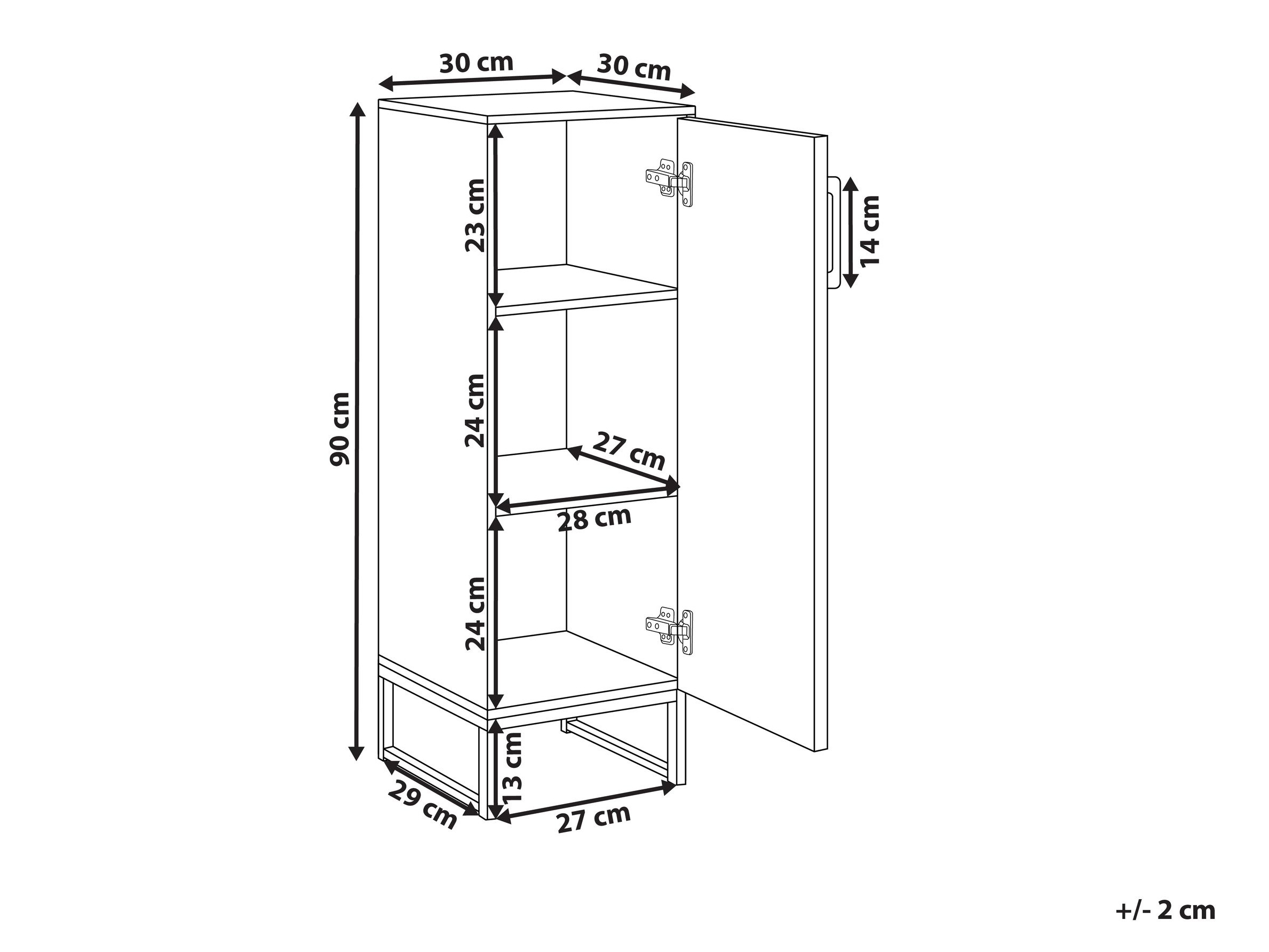 Stāvošs vannas skapītis Berwyn 3193