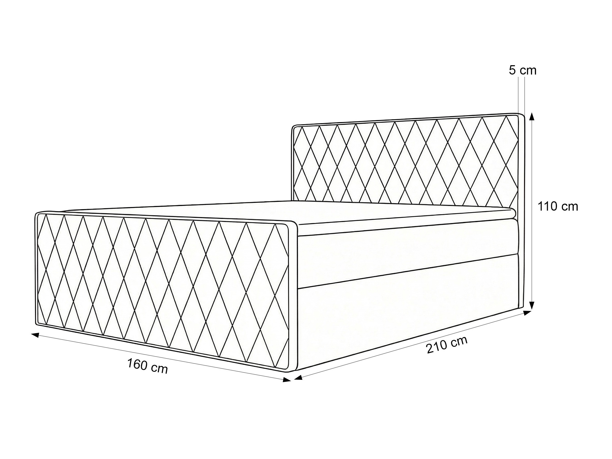 Kontinentālā gulta Martinez 129 (Magic Velvet 2256)