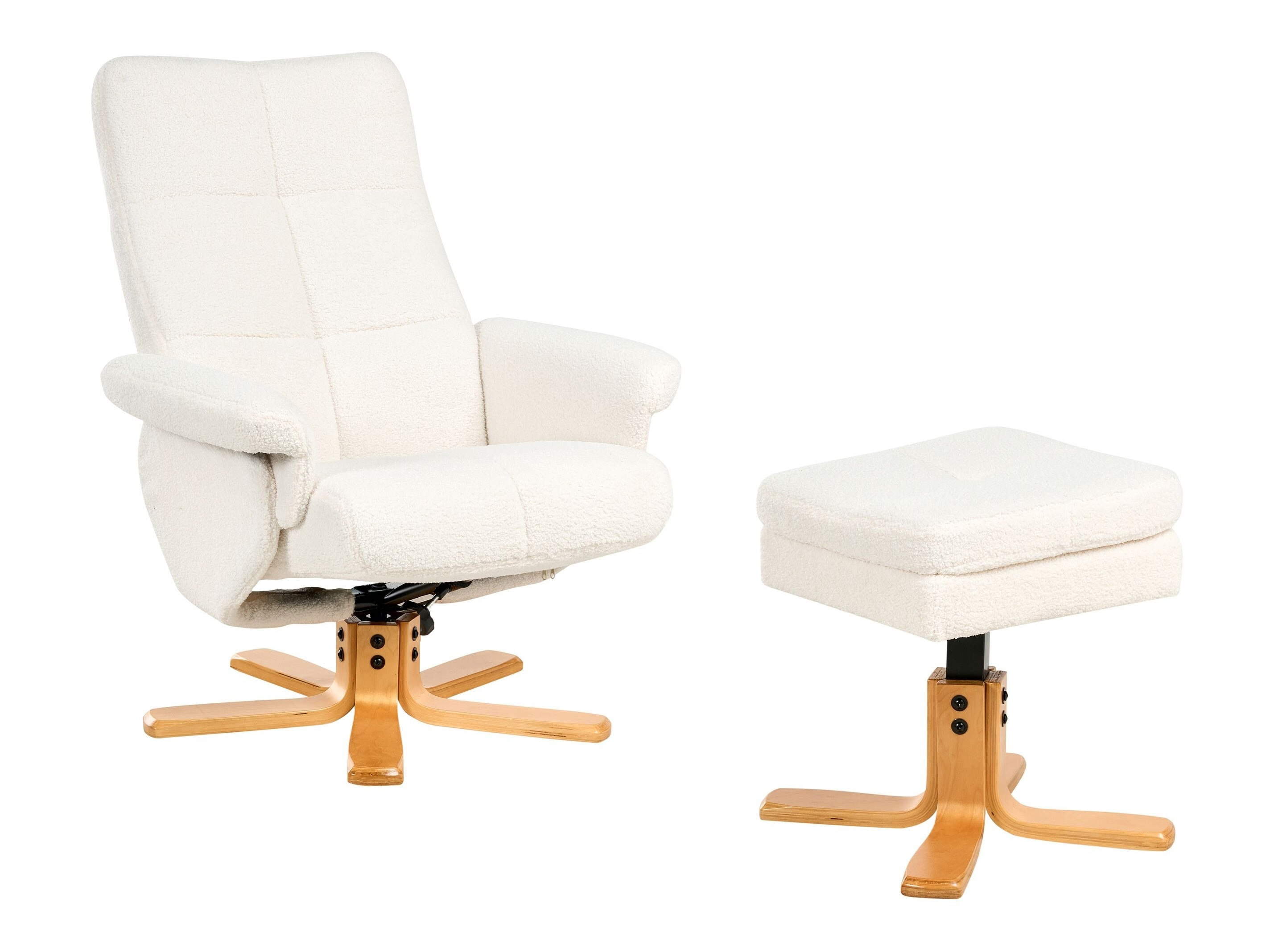 Krēsls reglainer Berwyn 3195 (Balts)