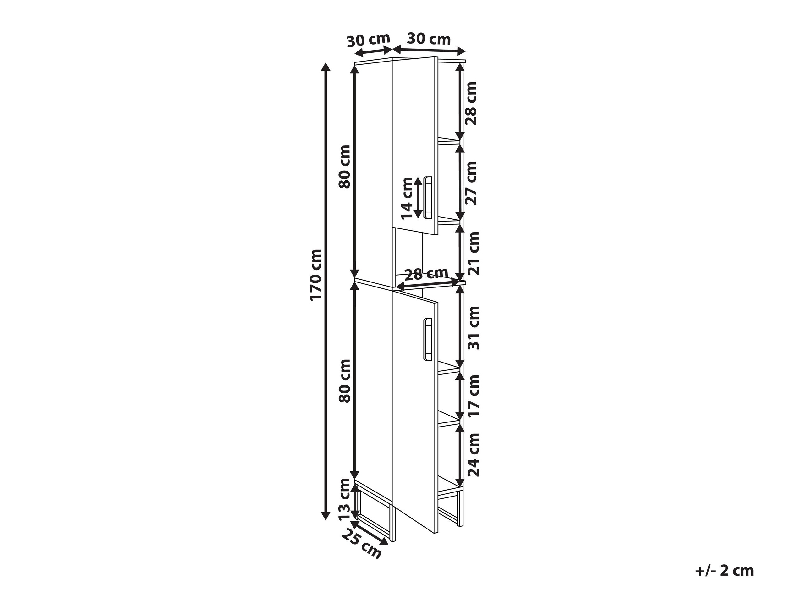 Stāvošs vannas skapītis Berwyn 3194