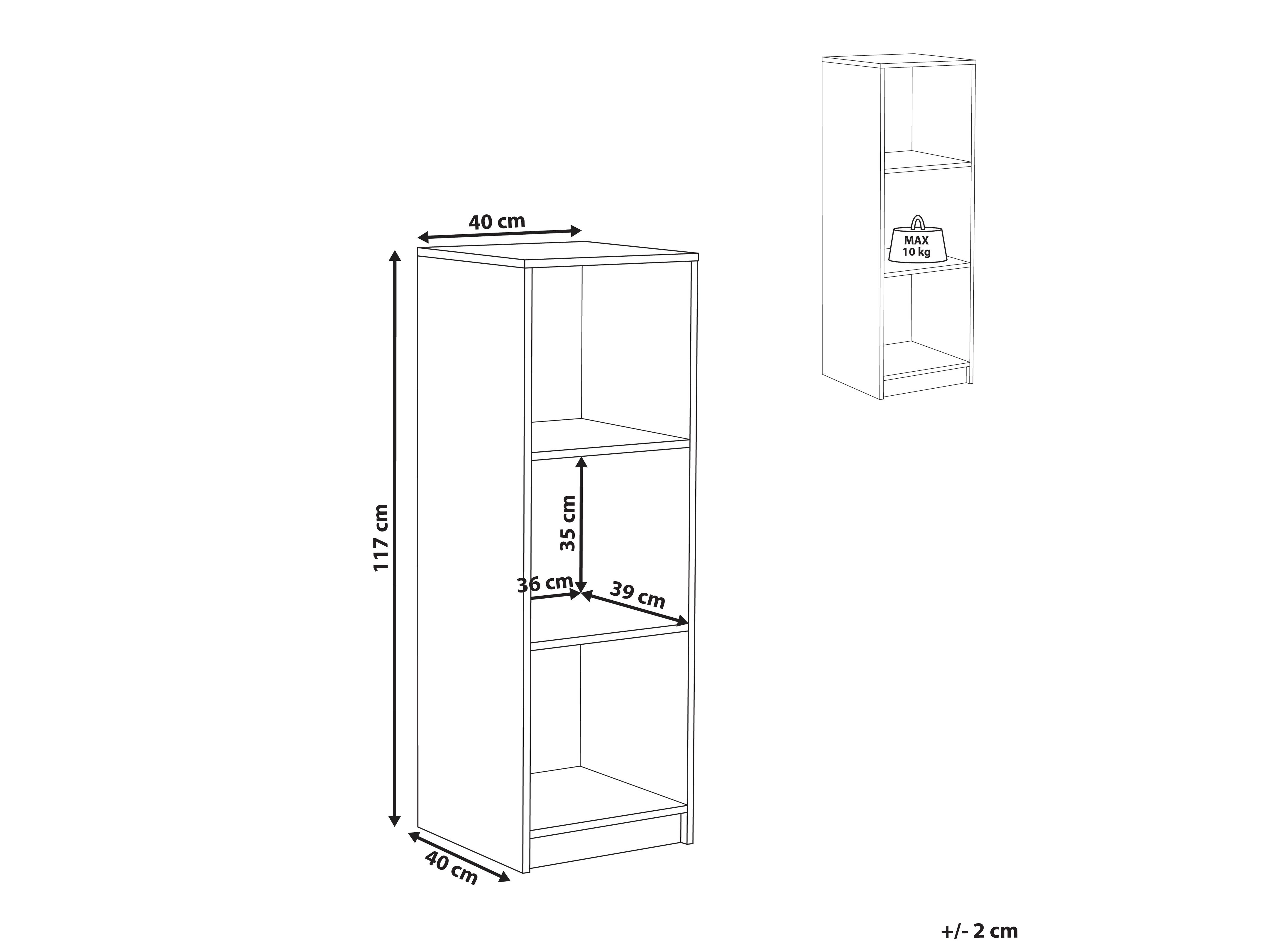 Plaukts Catferu 104 (Melns)