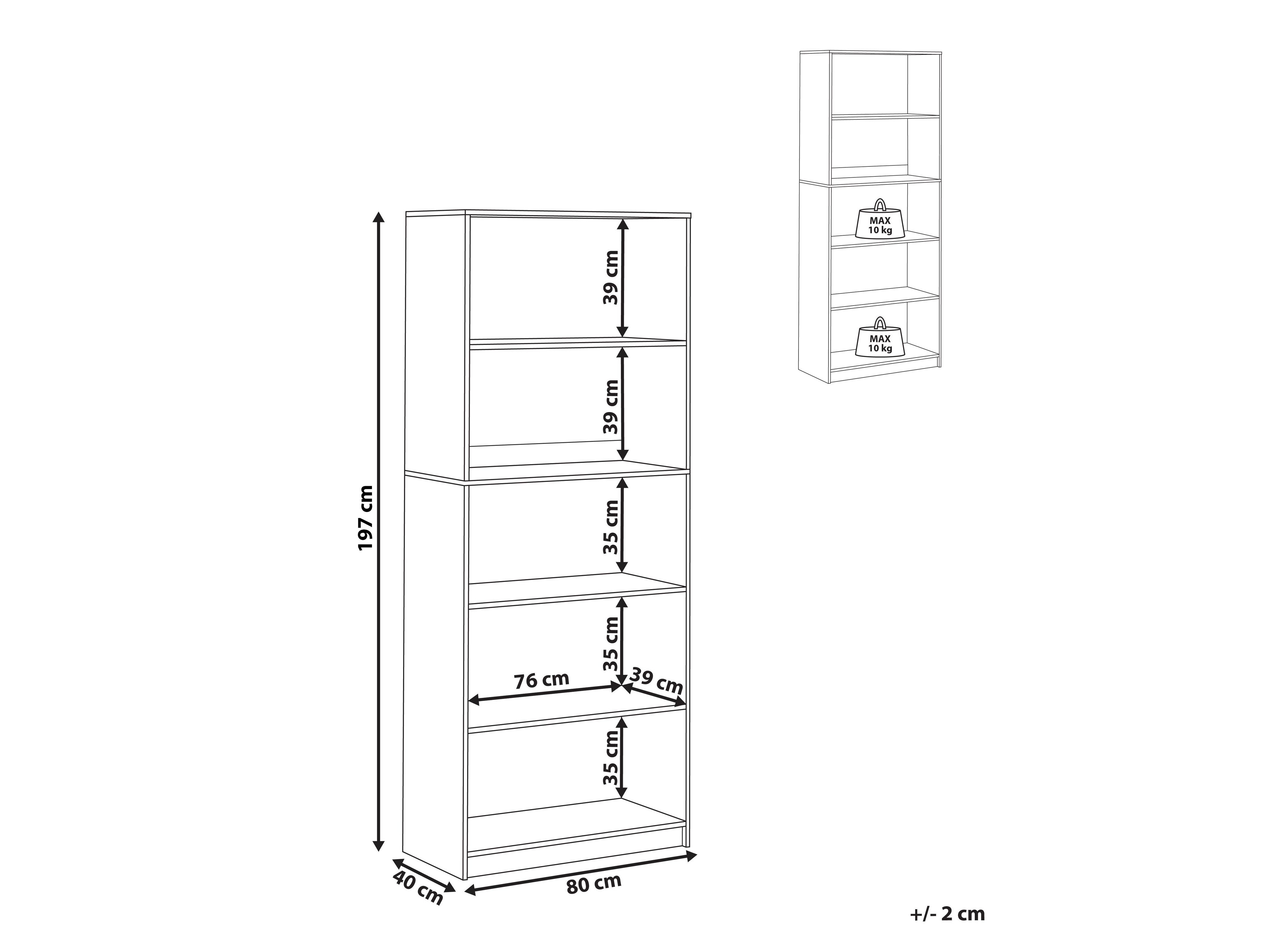 Plaukts Catferu 107 (Balts)
