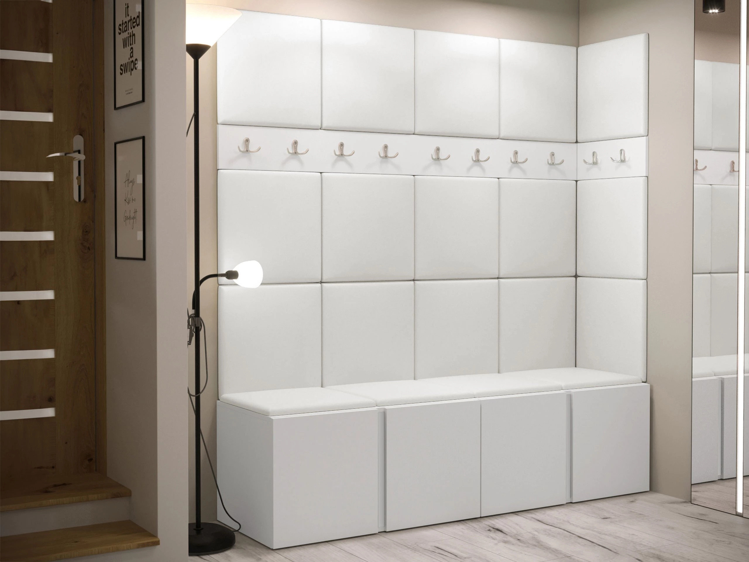 Priekšnama komplekts Pinis II (Balts)