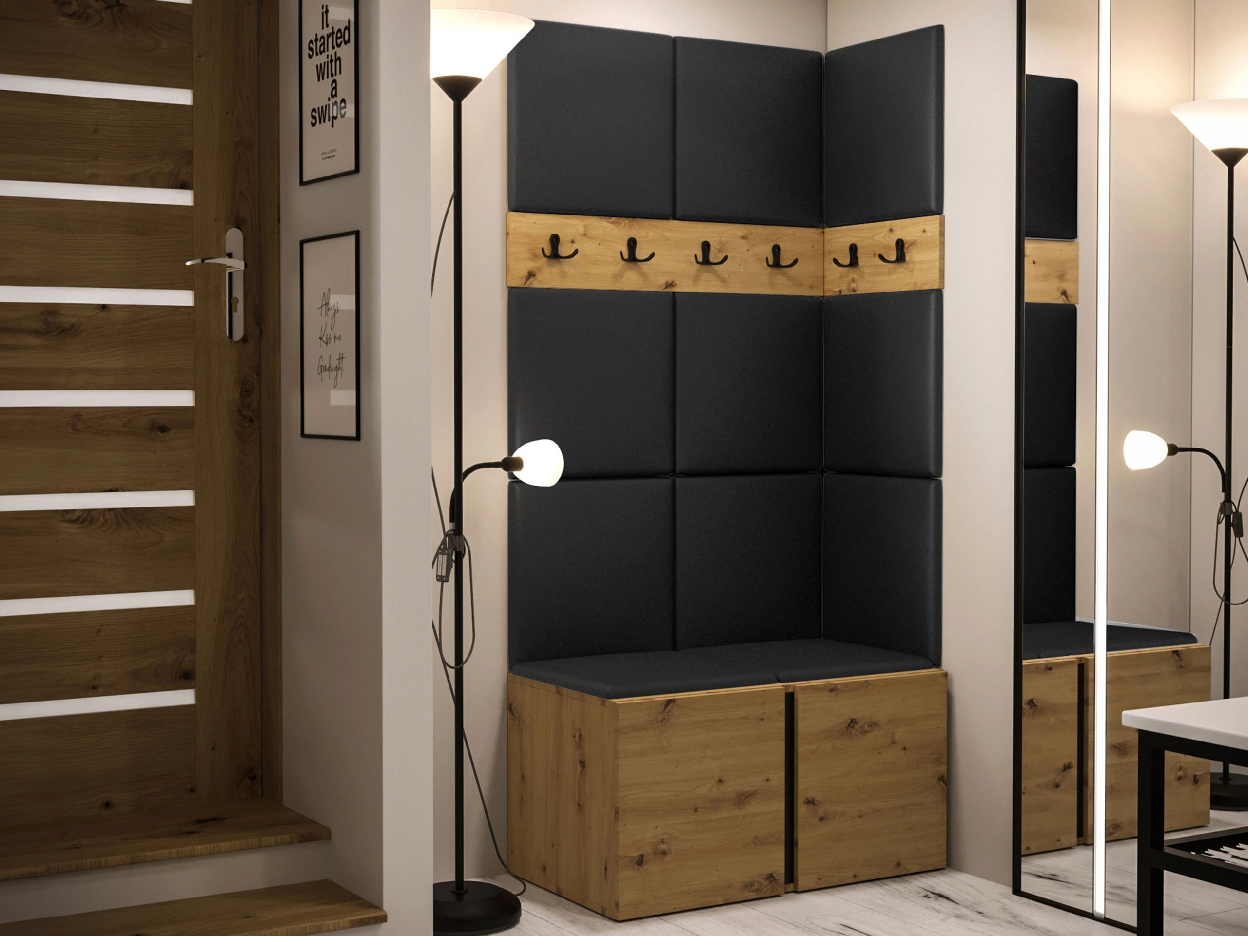 Priekšnama komplekts Pinis I (Artisan ozols)