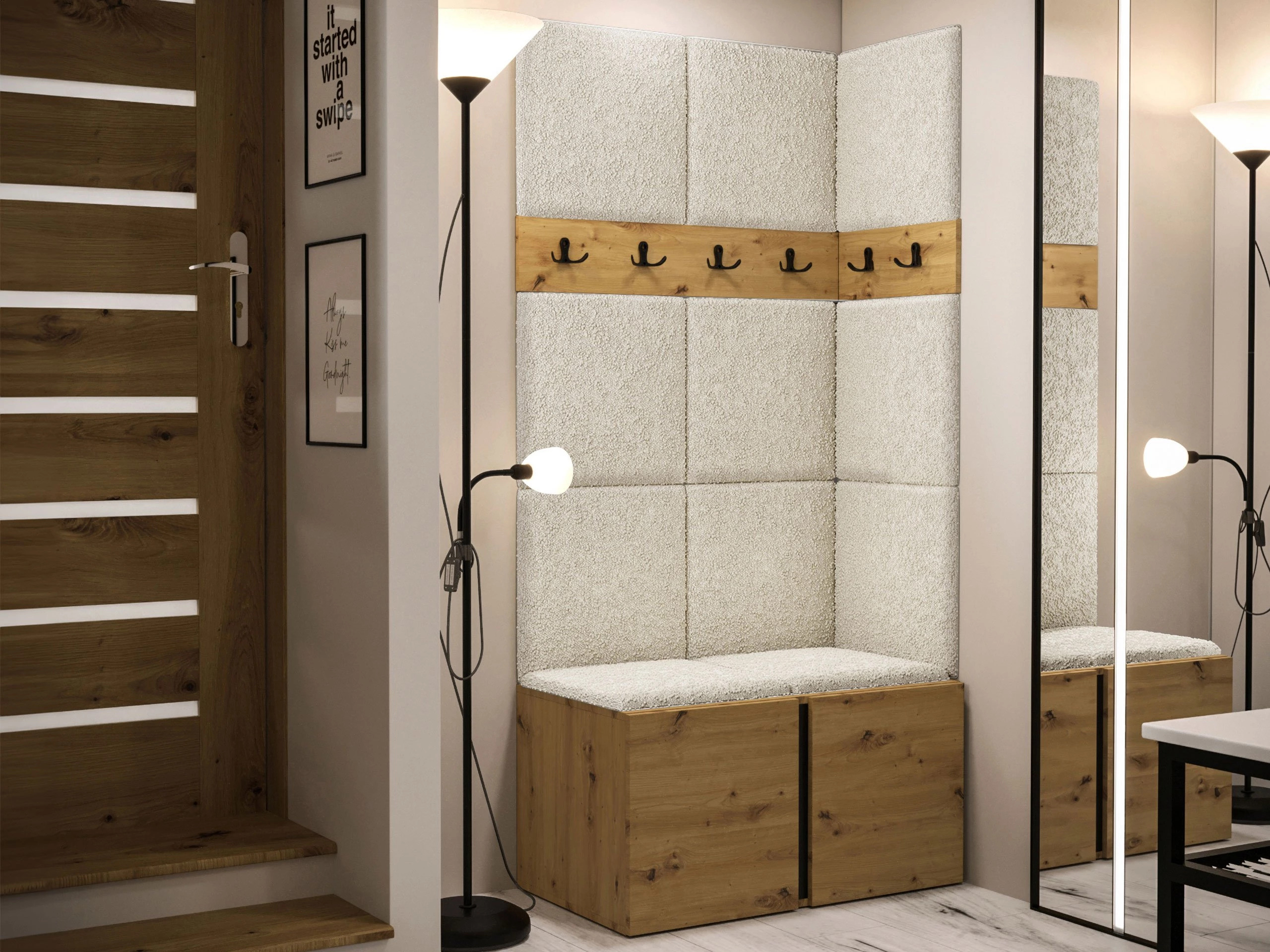 Priekšnama komplekts Pinis I (Artisan ozols)