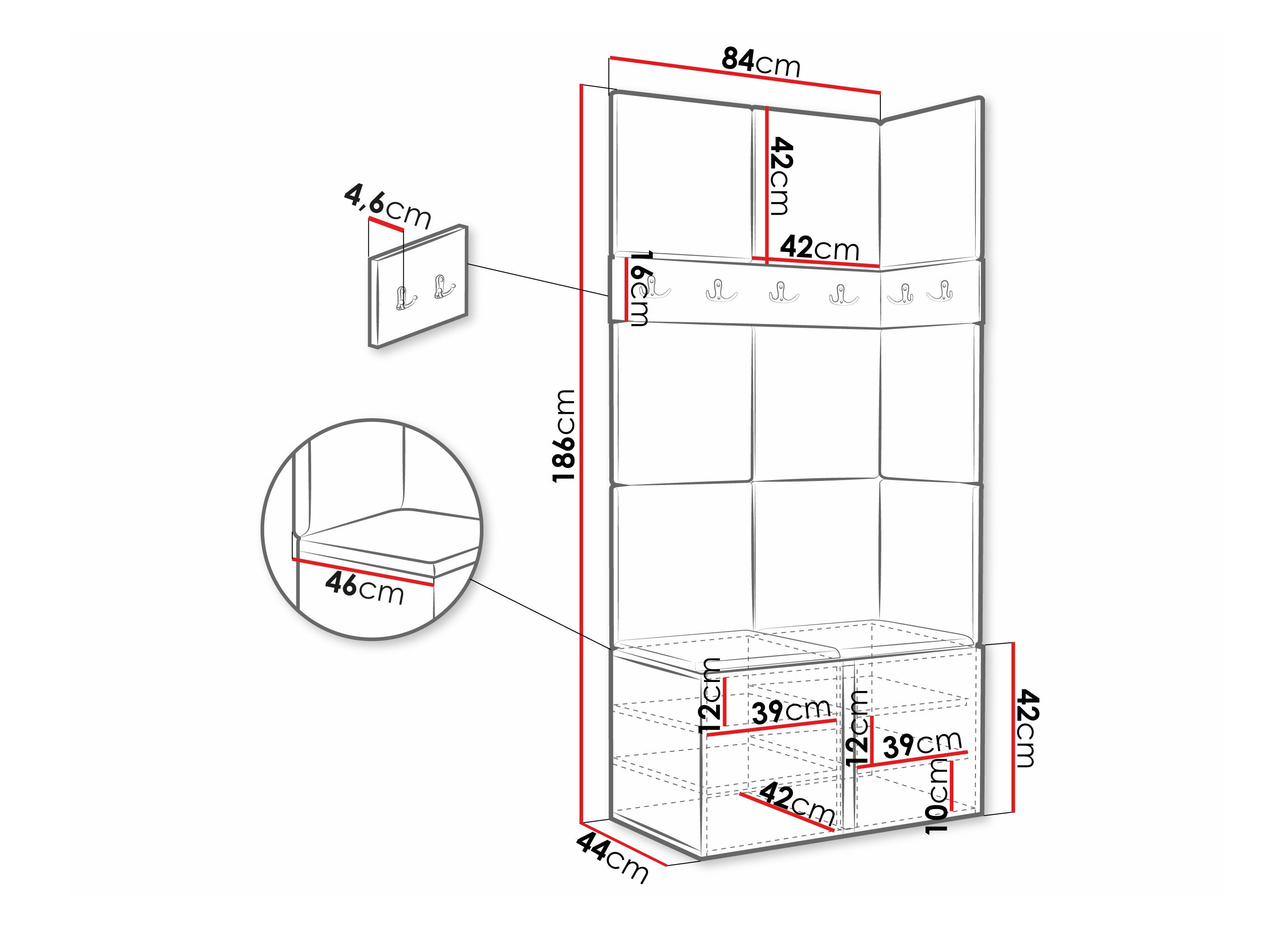 Priekšnama komplekts Pinis I (Balts)