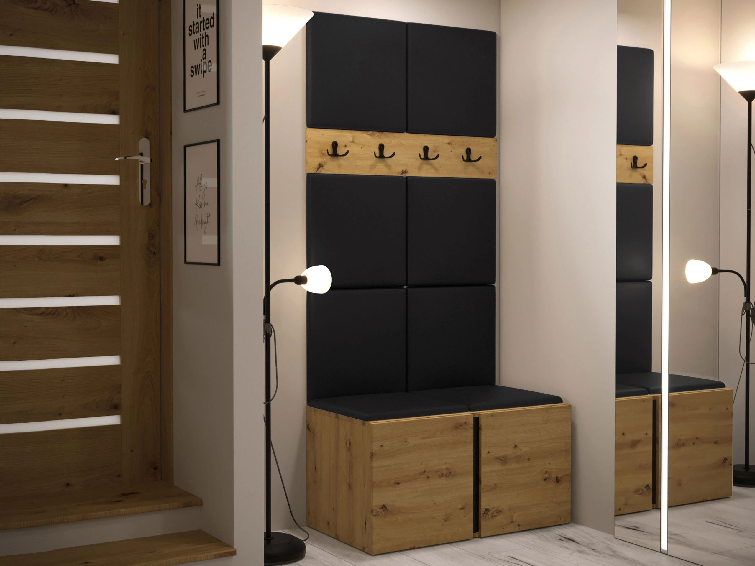 Priekšnama komplekts Pinis IV (Artisan ozols)