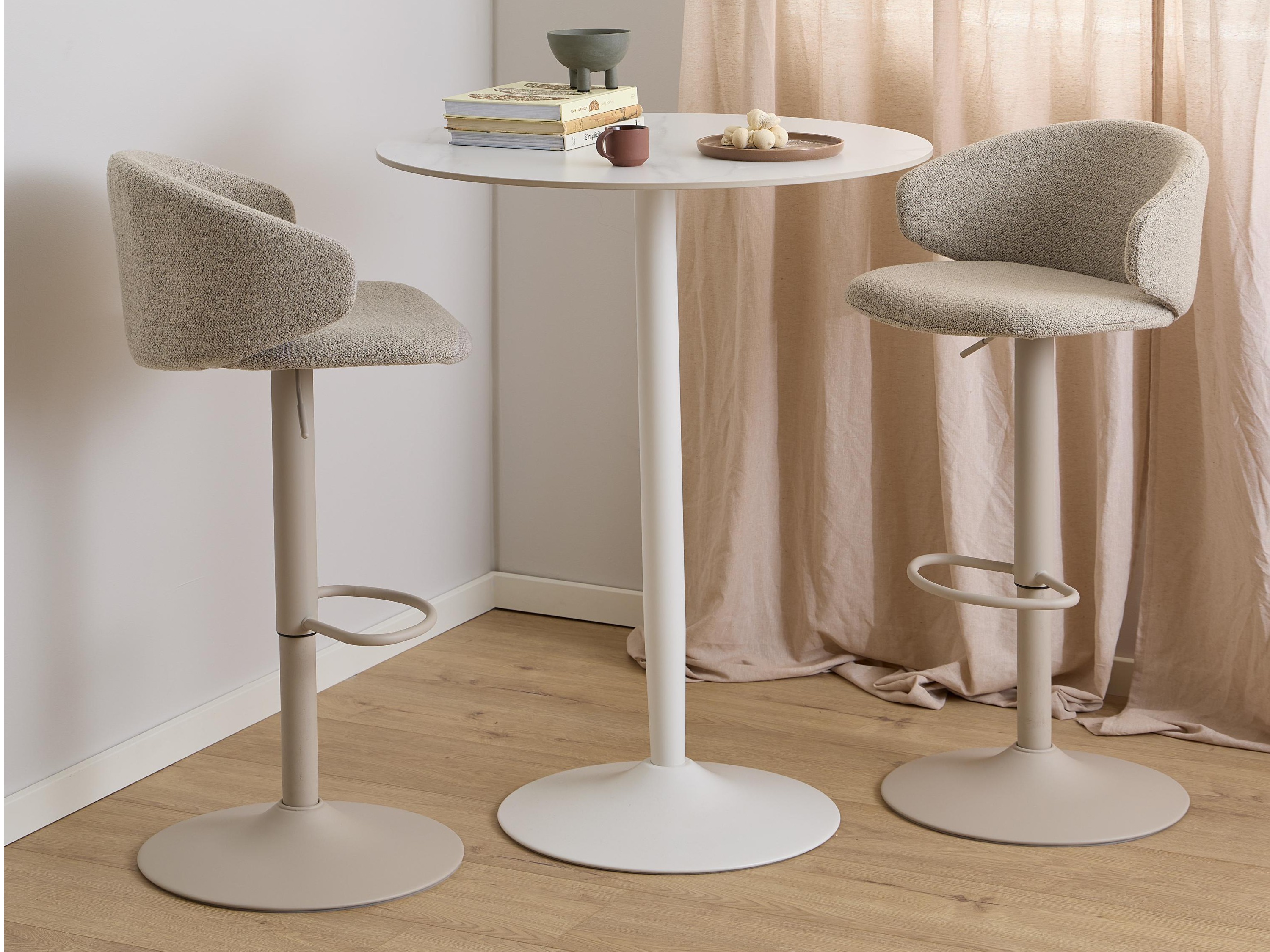 Bāra galds Norsica 863 (Balts marmors)