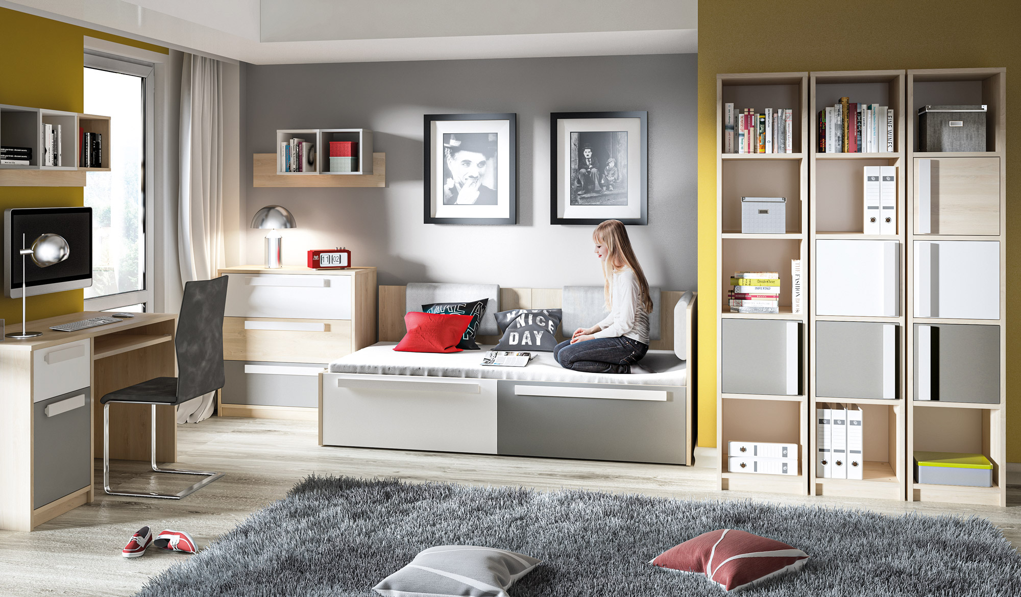 Piekarams plaukts Tivruve 112 (Pelēks)