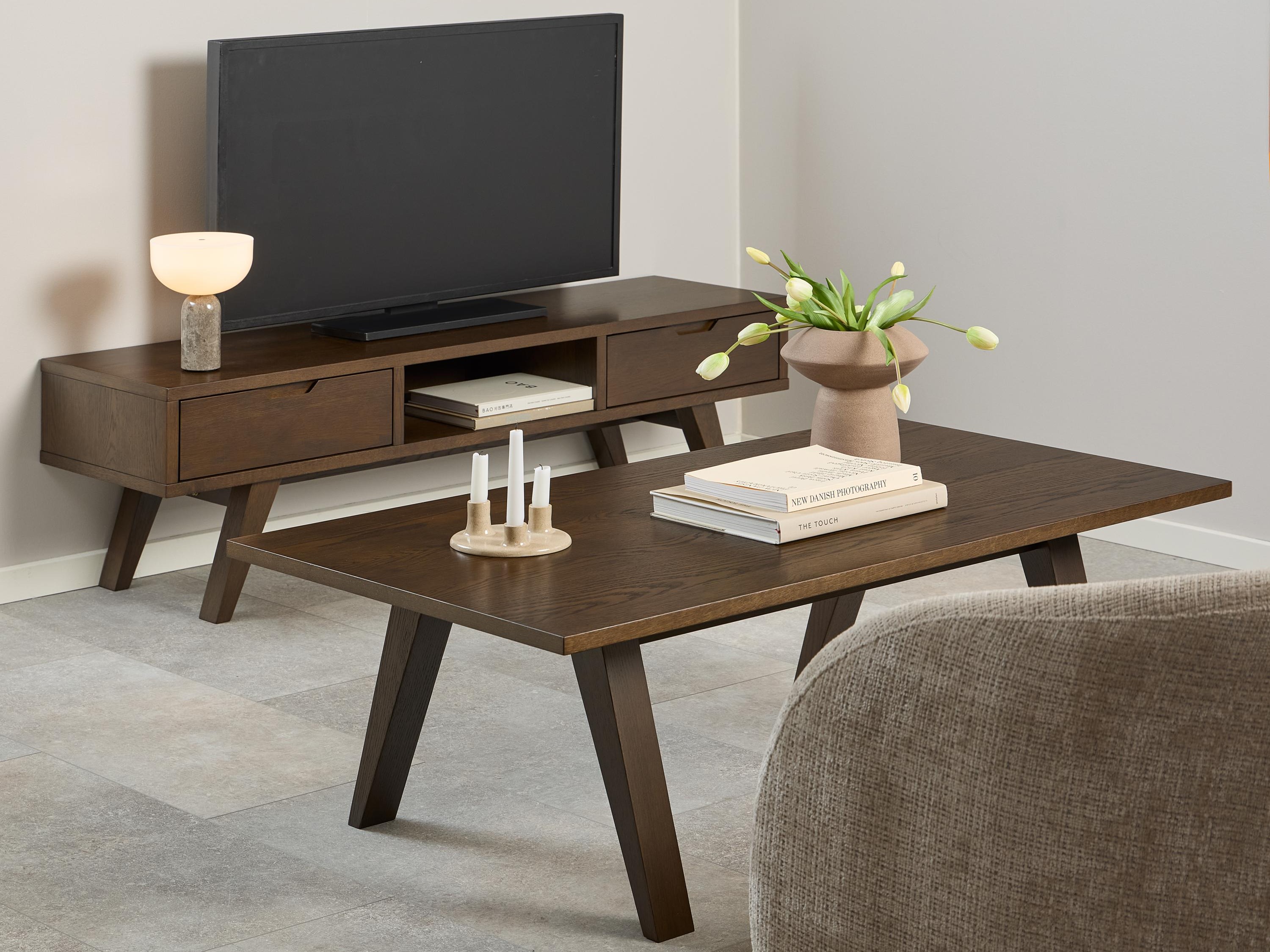 Žurnālu galdiņš Norsica Albene 109 (Tumšs ozols)