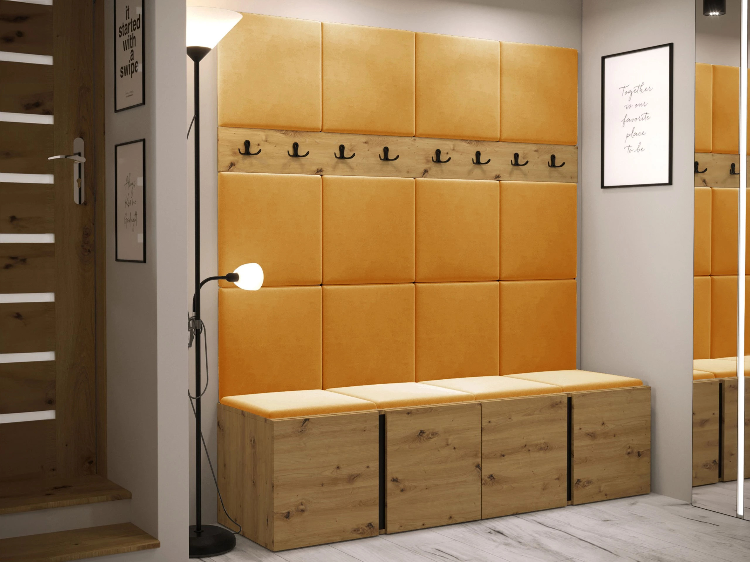 Priekšnama komplekts Pinis V (Artisan ozols)