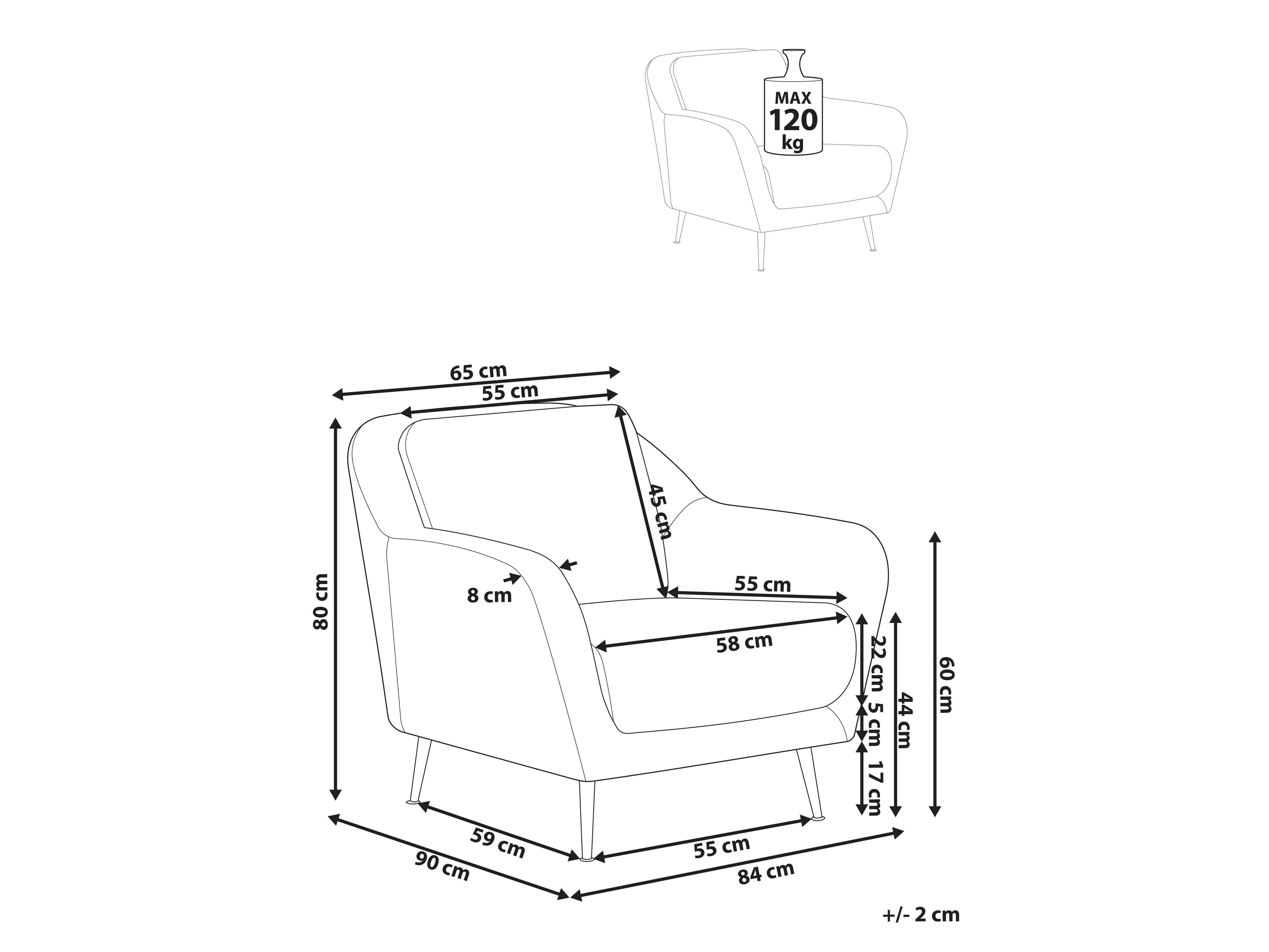 Krēsls Berwyn 3214 (Tumši brūns)