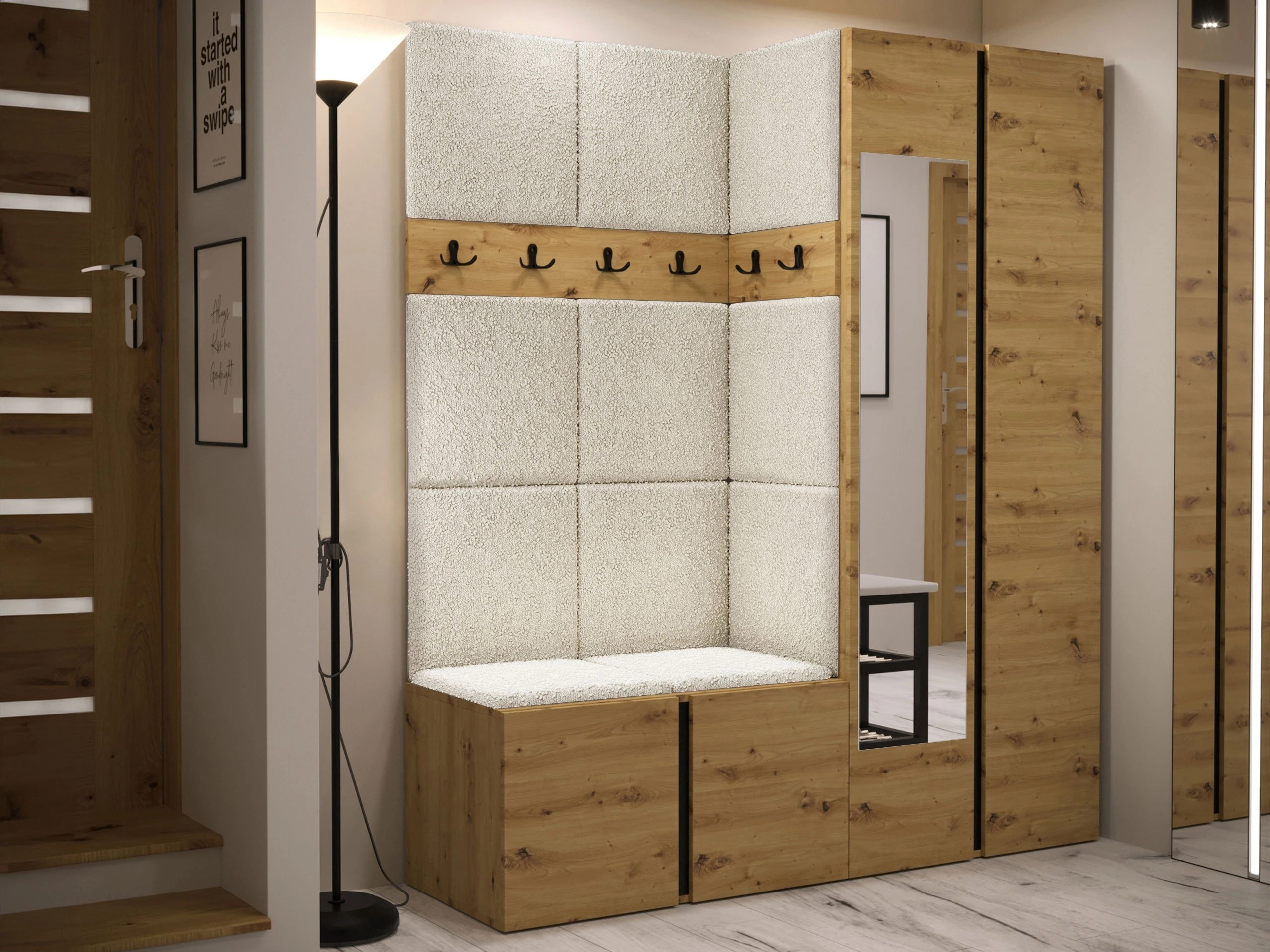 Priekšnama komplekts Pinis X (Artisan ozols)