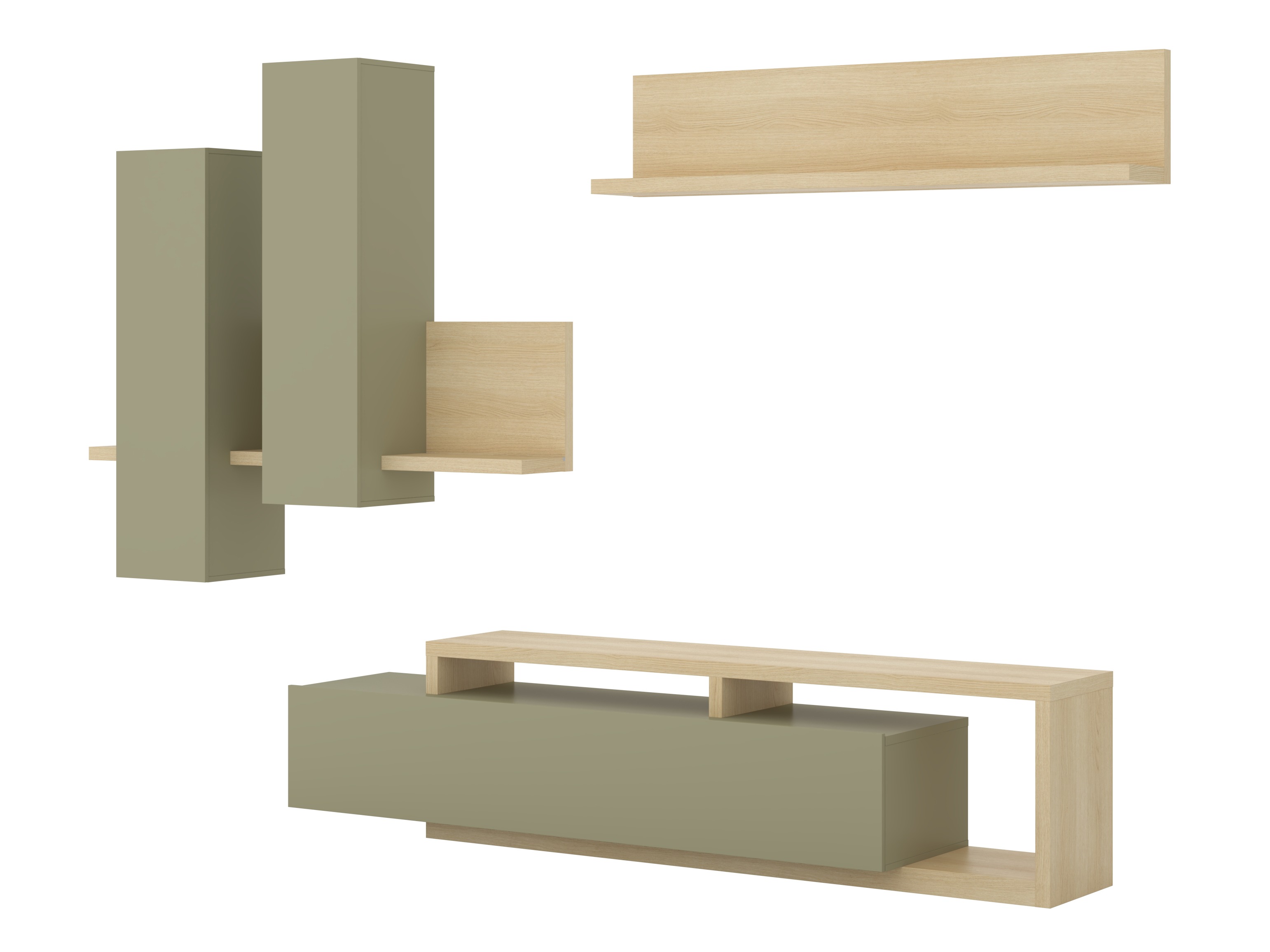 Viesistabas komplekts Lutiva 100 (Eikalipts + Ozols)