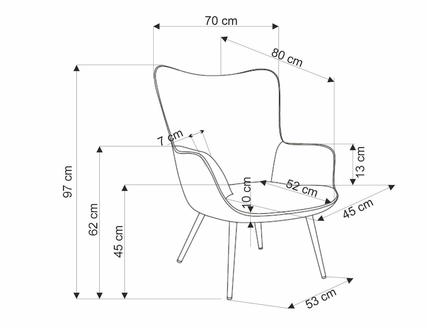 Krēsls Houston 1610 (Dzeltens)