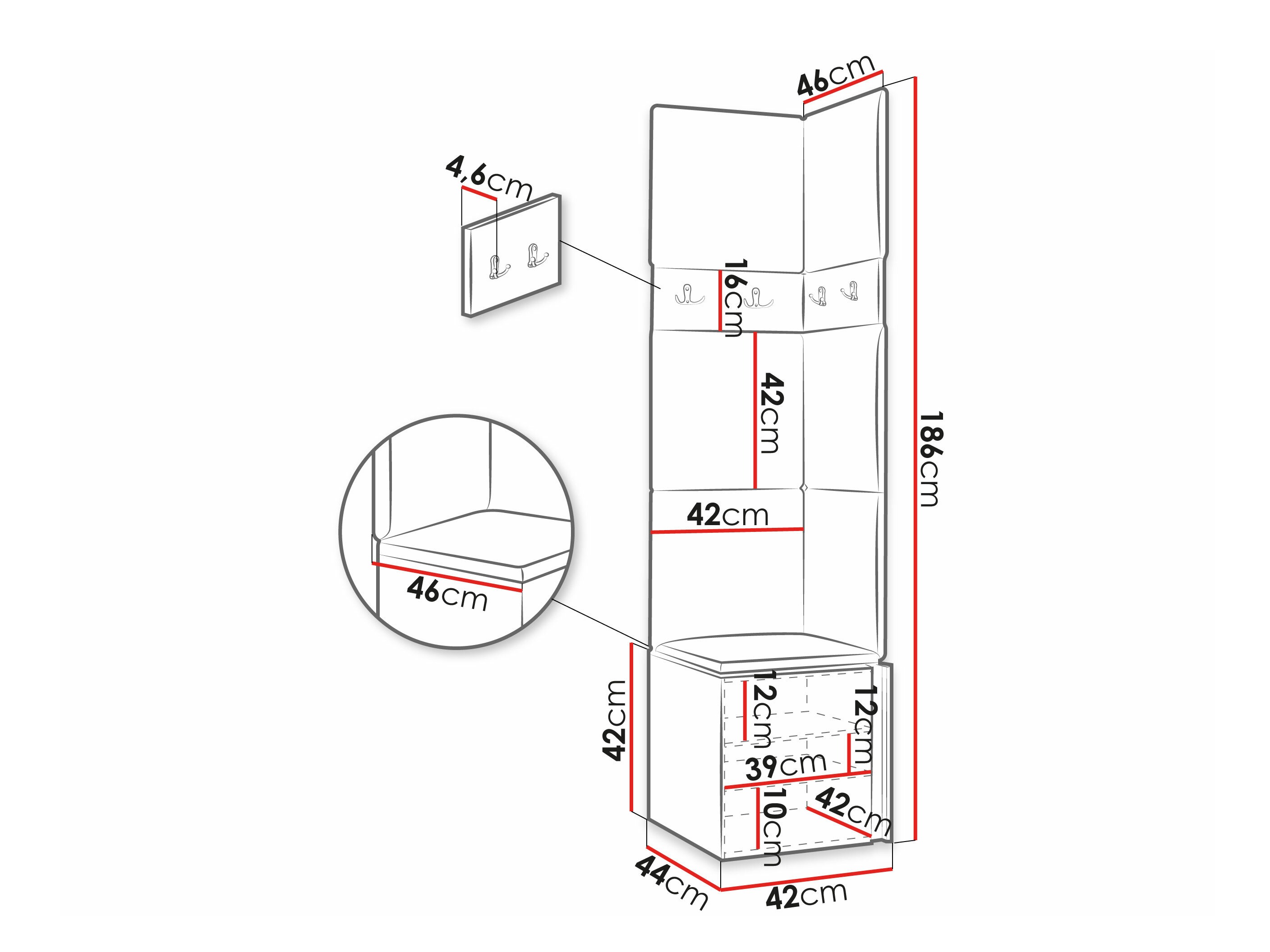 Priekšnama komplekts Hartford 347 (Balts)