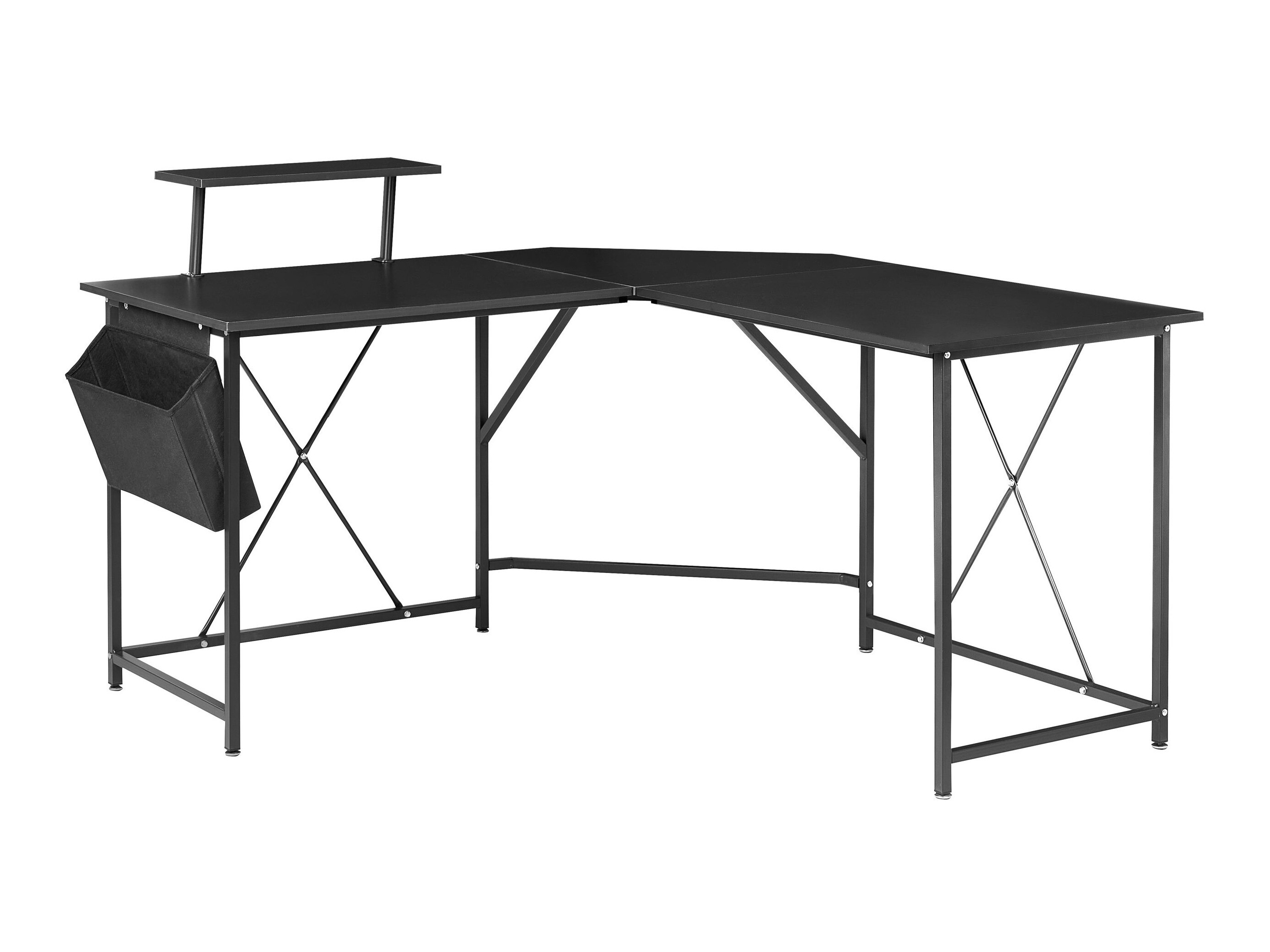 Stūra rakstāmgalds Berwyn 3218 (Melns)