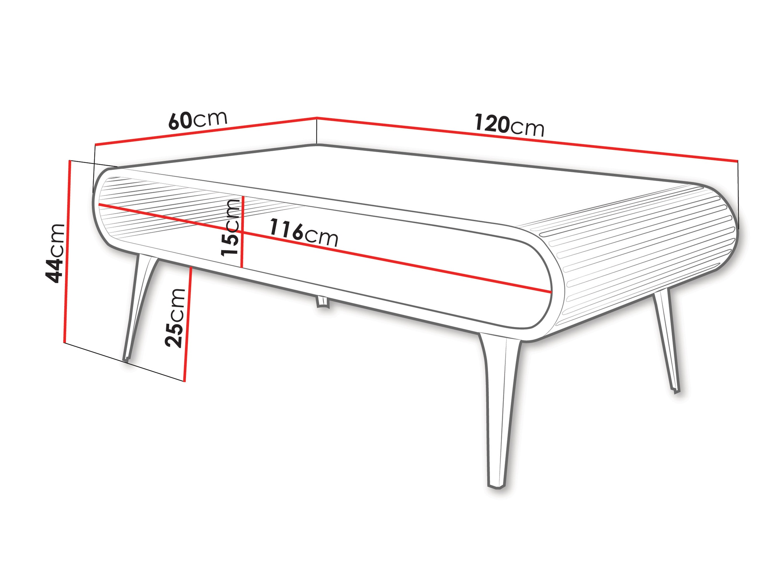 Žurnālu galdiņš Oswego 161 (Melnais marmors)