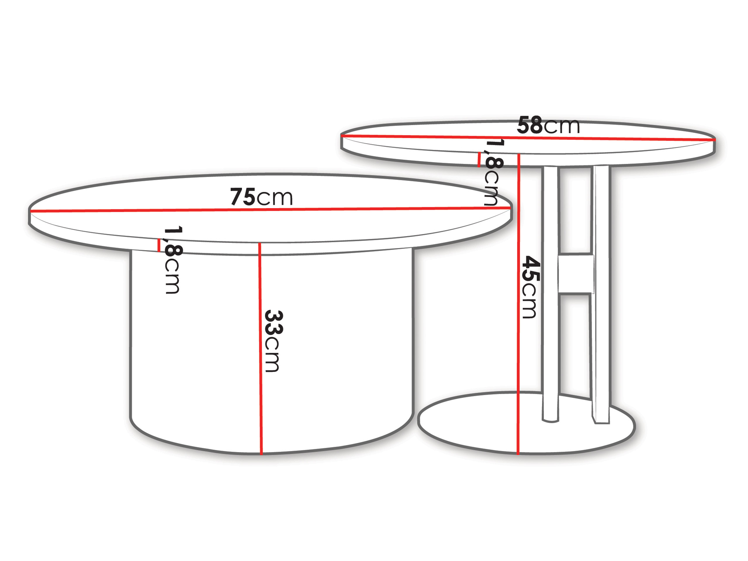 Žurnālu galdiņu komplekts Oswego 160 (Ozols)