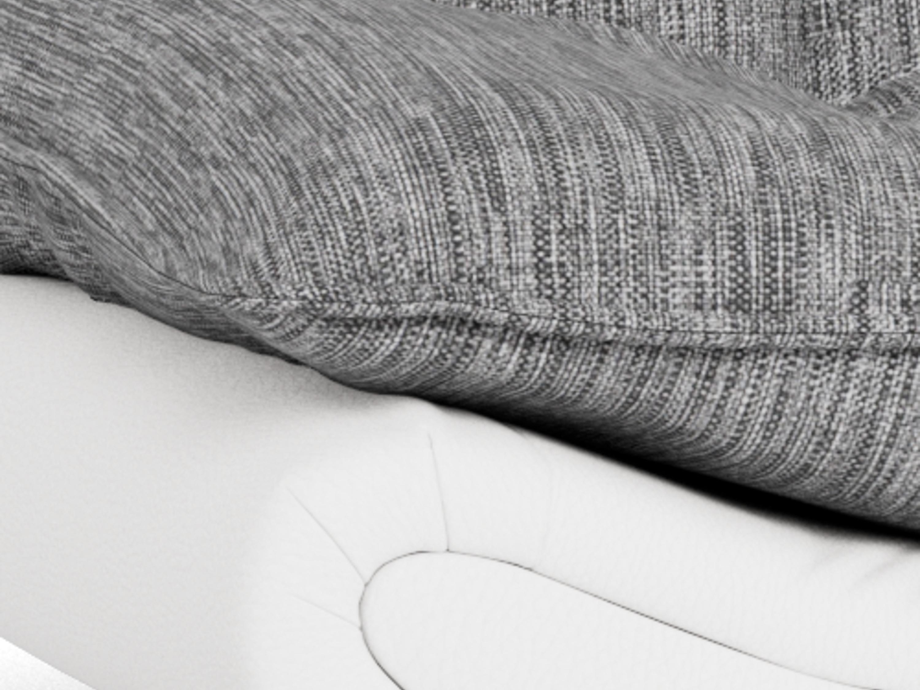 Dīvāns gulta Norsica 228 (Balts + Gaiši pelēks)