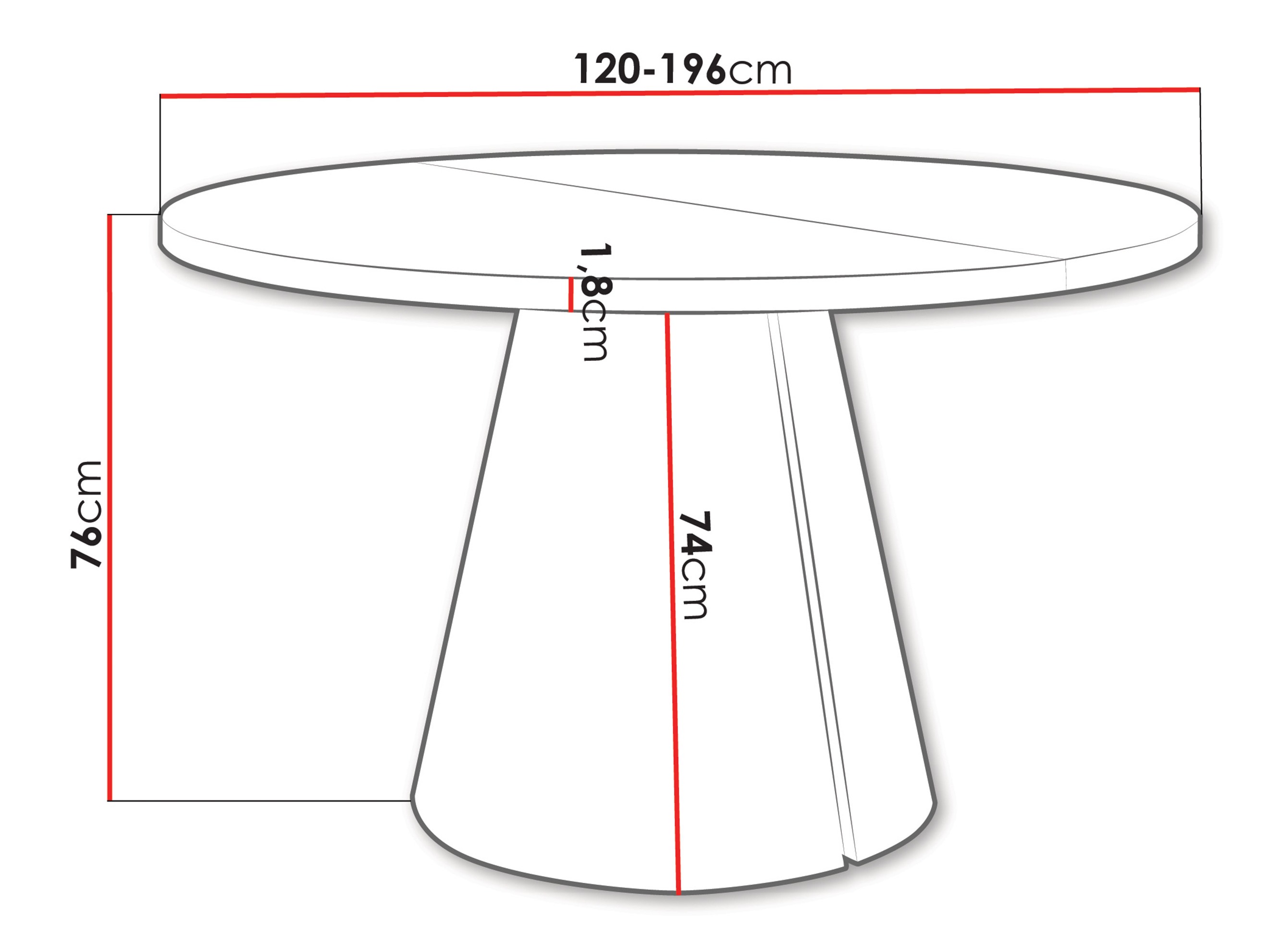 Galds Oswego 168 (Balts)