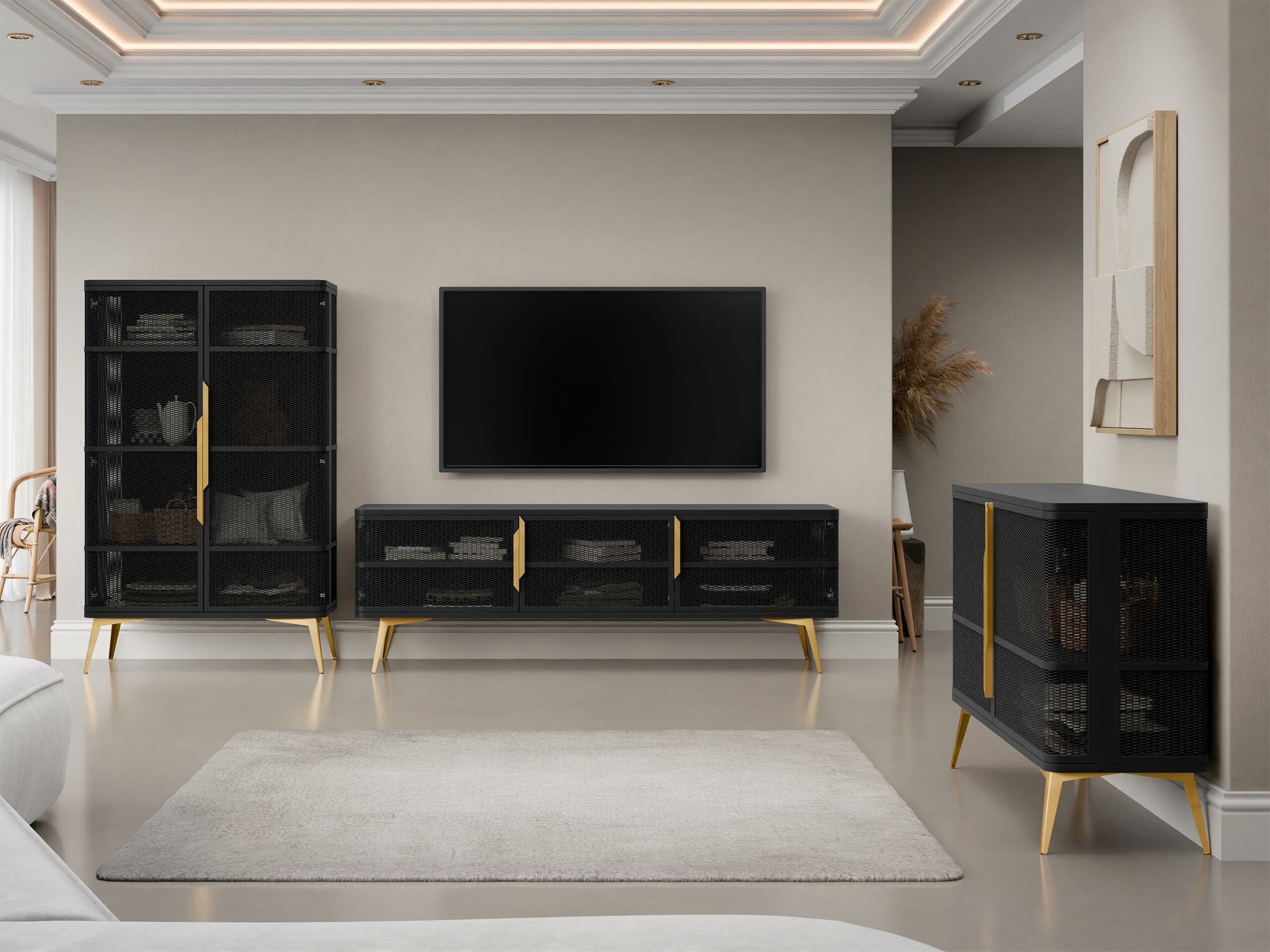 TV galds Camfelo 102 (Melns)