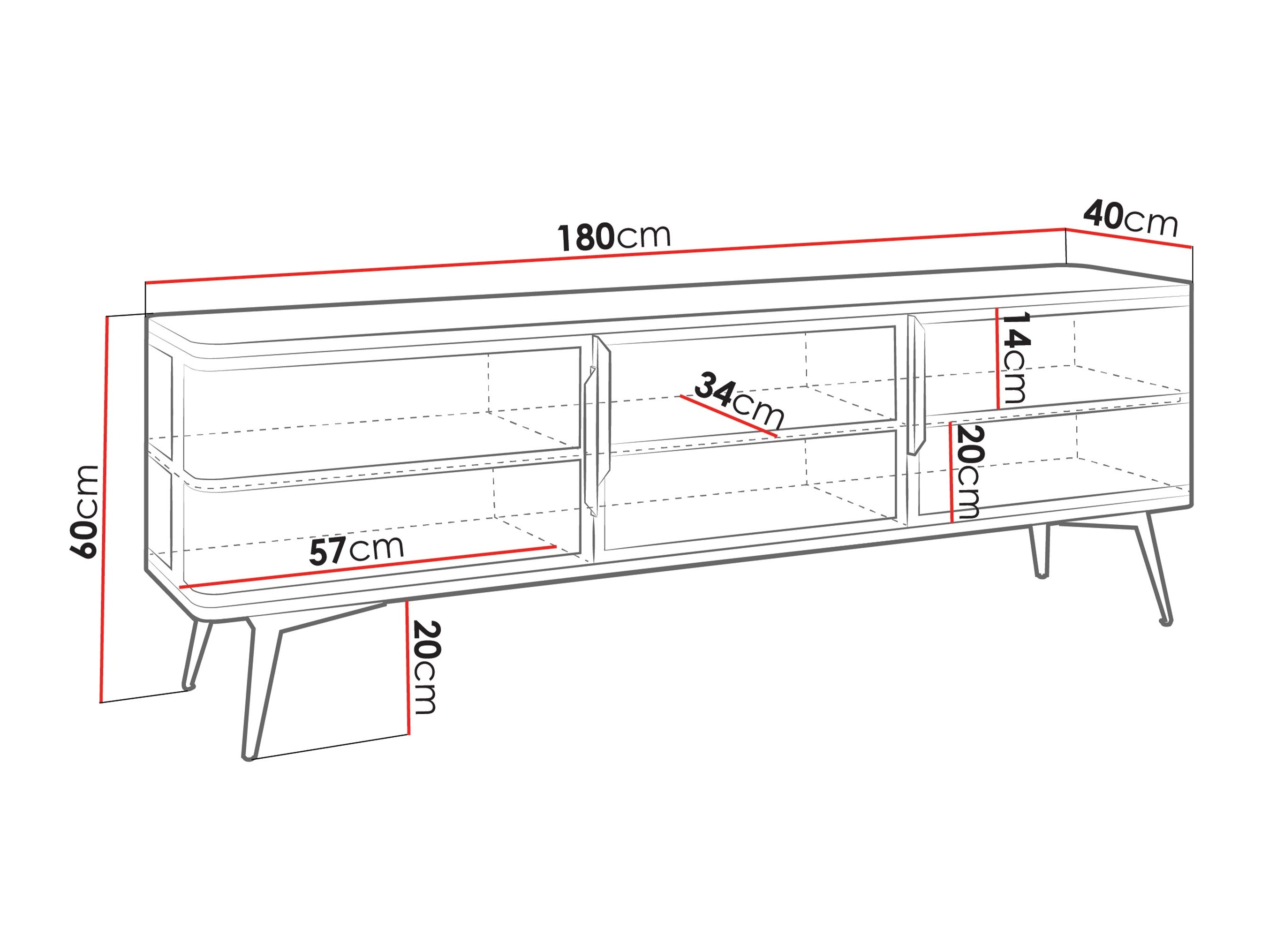 TV galds Camfelo 102 (Melns)