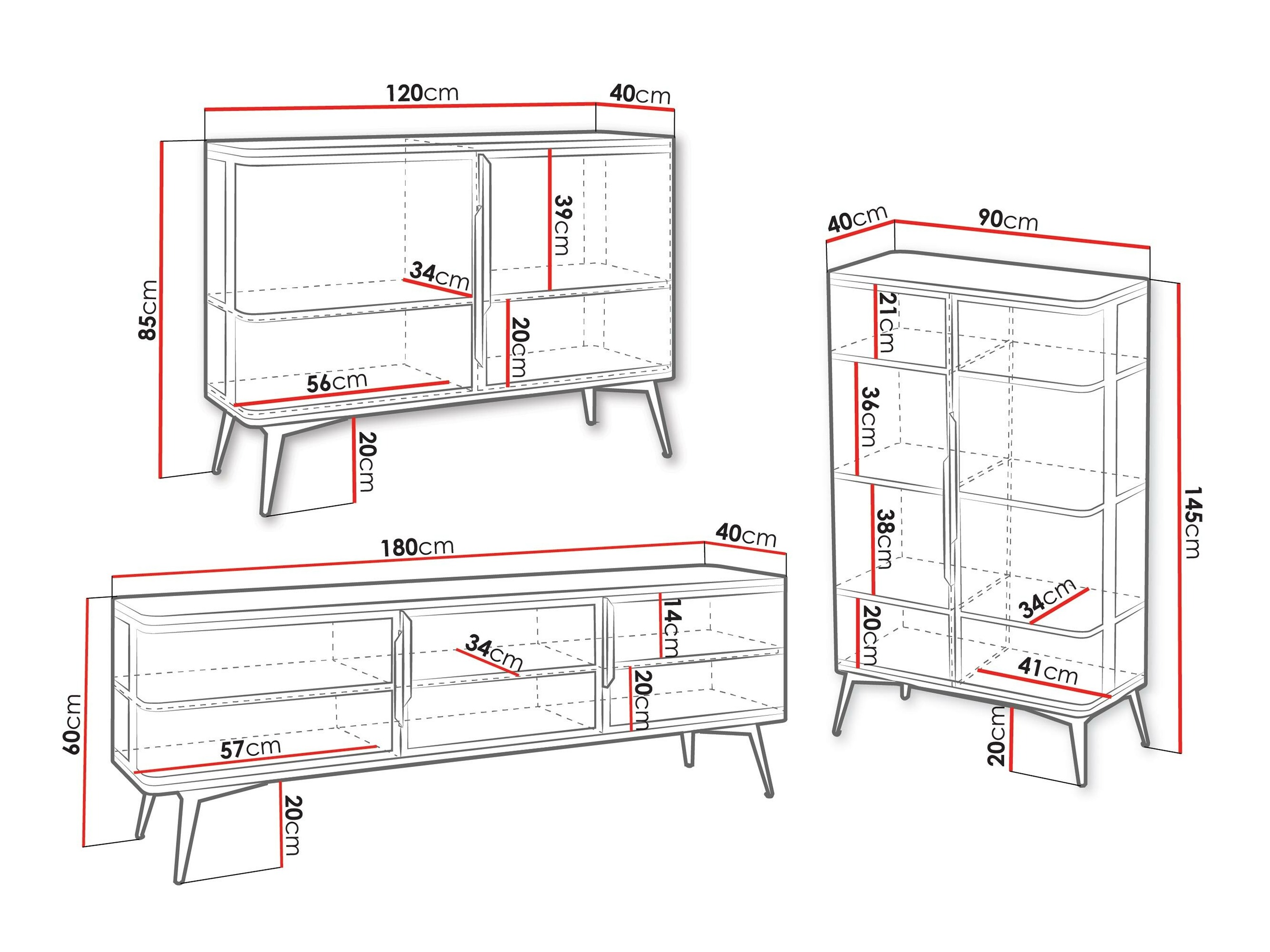 Viesistabas komplekts Camfelo 104 (Melns)
