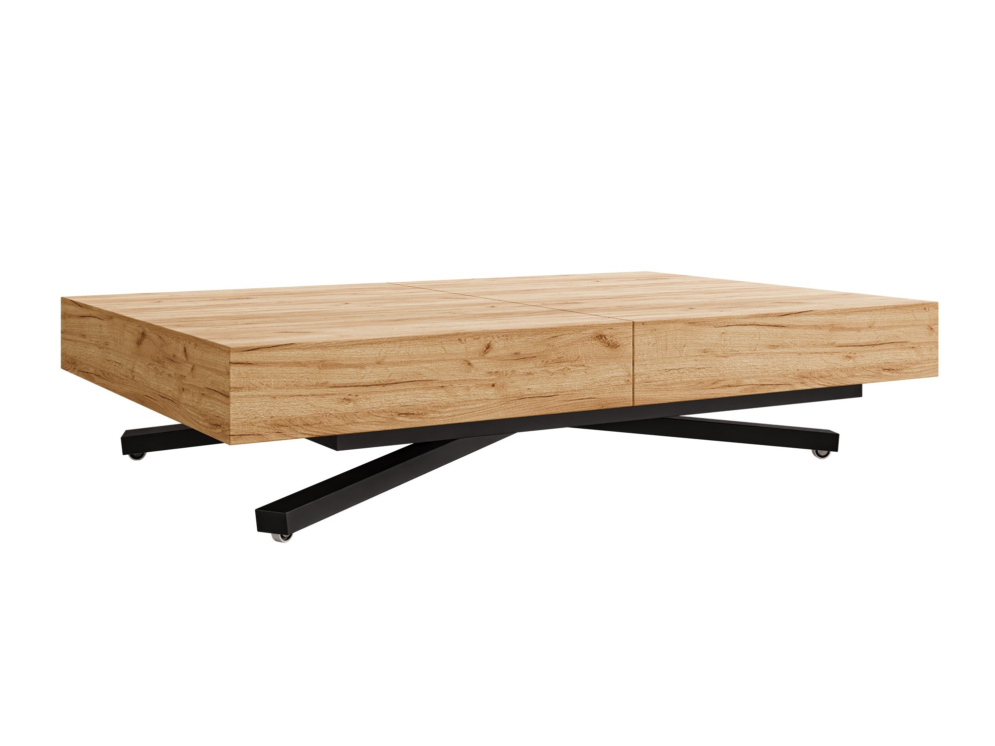 Žurnālu galdiņš transformeris Oswego 176 (Amatniecības zelta ozols)