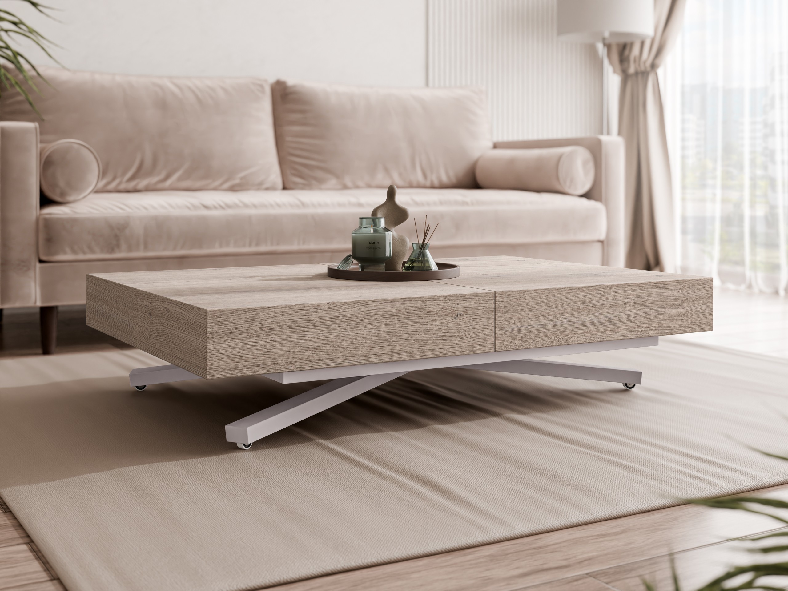 Žurnālu galdiņš transformeris Oswego 177 (Ozols)