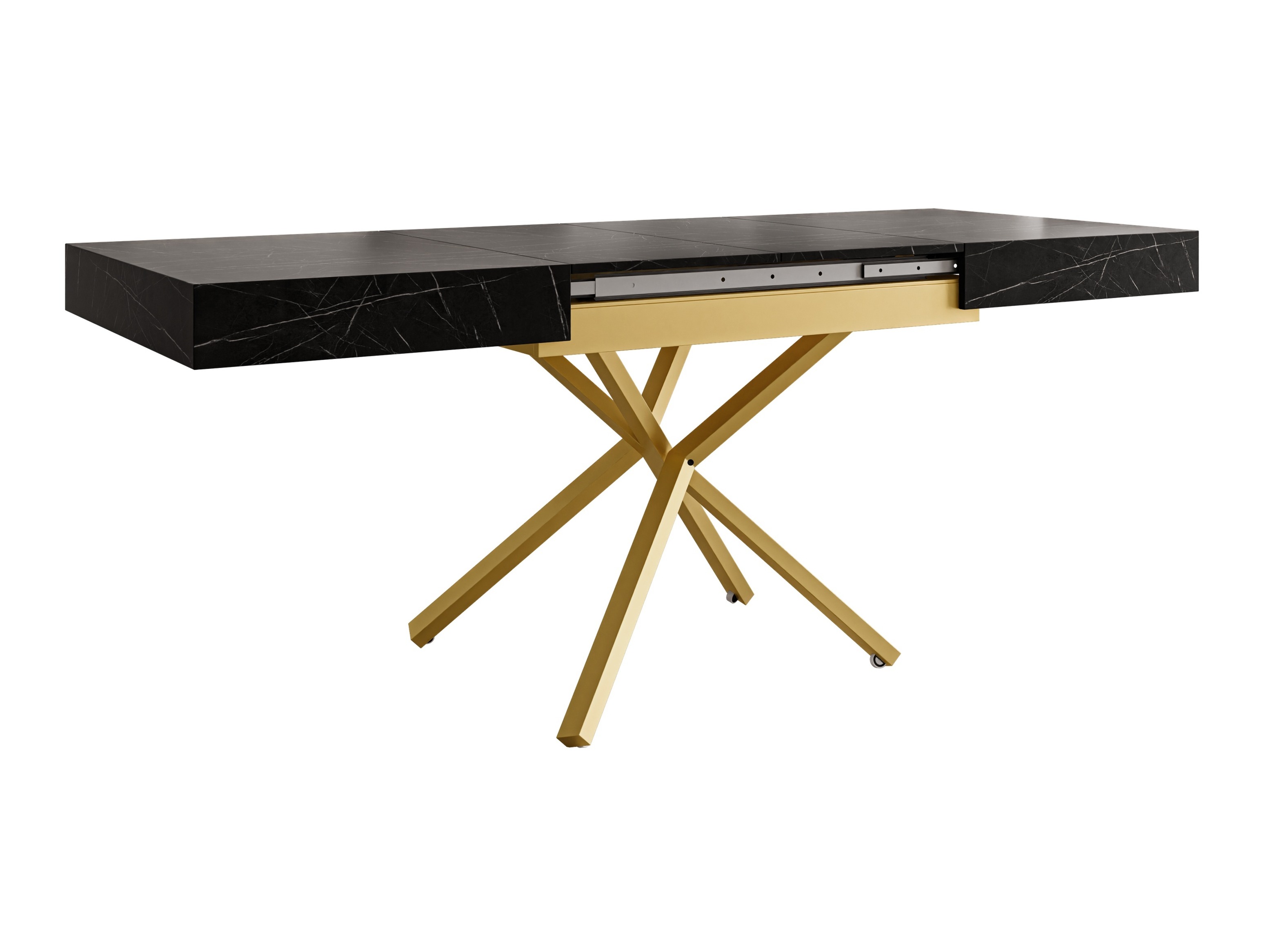 Žurnālu galdiņš transformeris Oswego 178 (Melnais marmors)