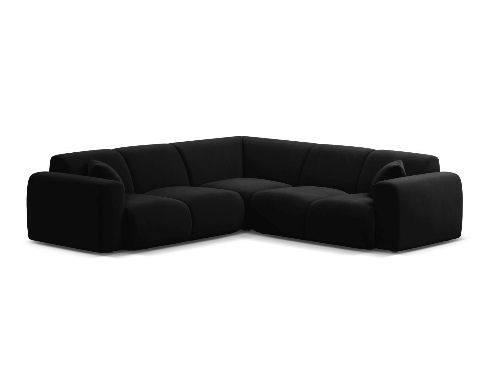 Stūra dīvāns Romtoru 104 (Casino Melns)