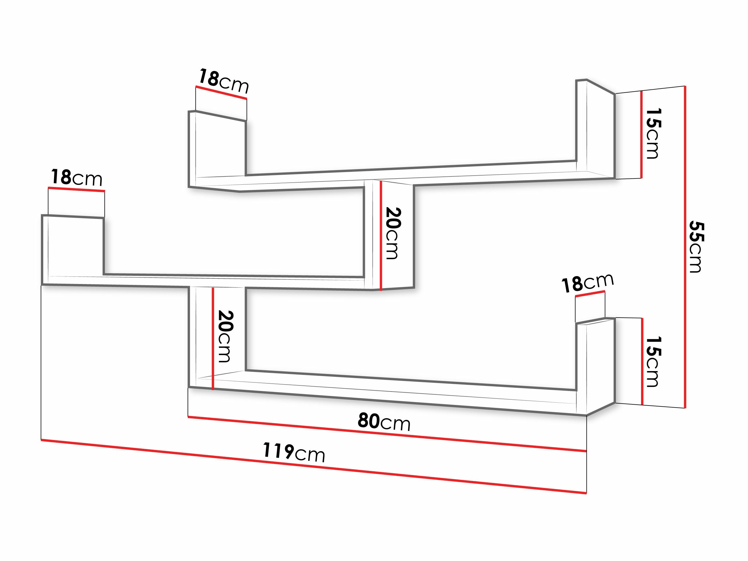 Piekarams plaukts Lexicon I (Sonomas ozols)
