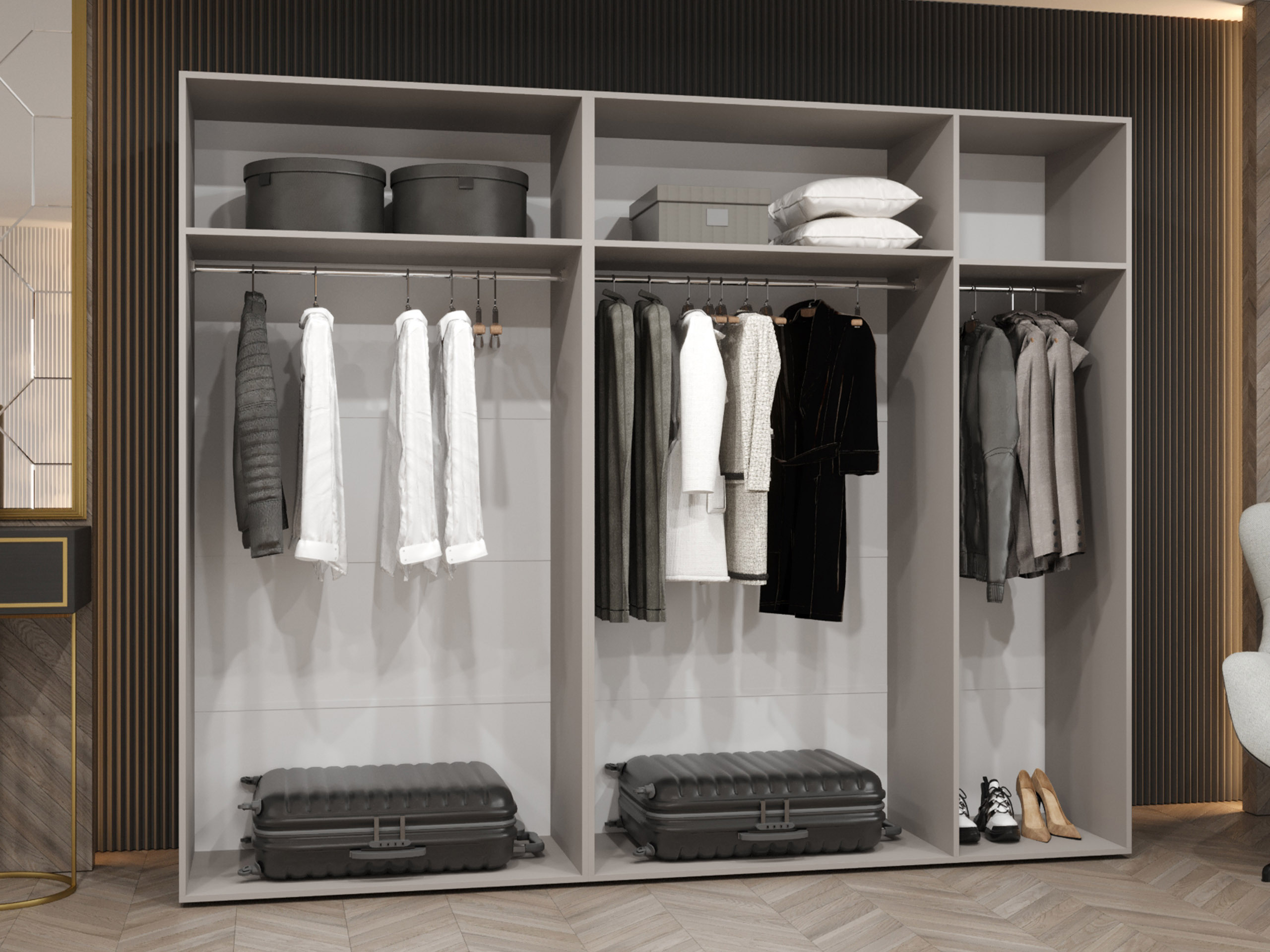 Skapis Hartford 587 (Melns)