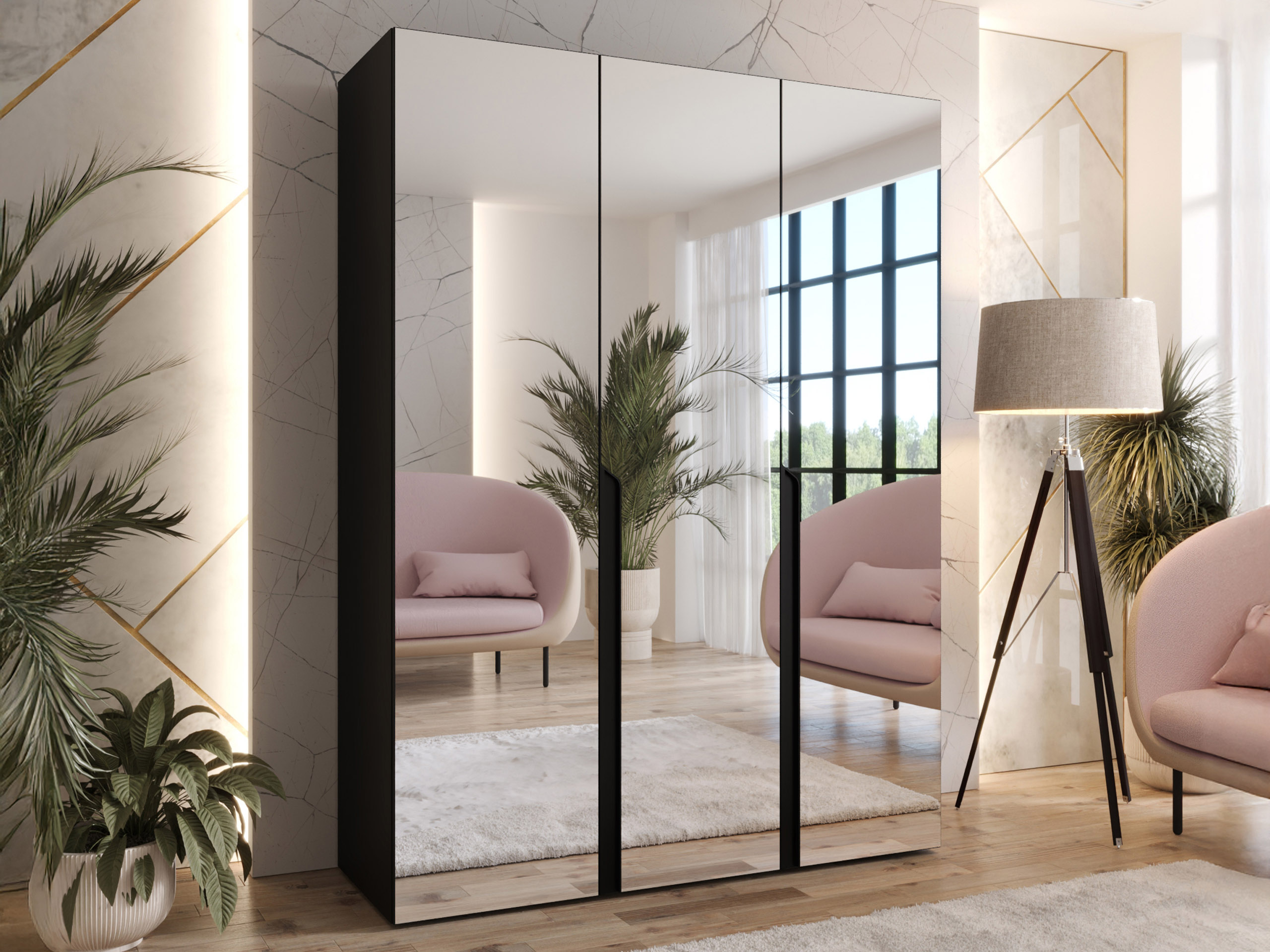 Skapis Hartford 590 (Melns)