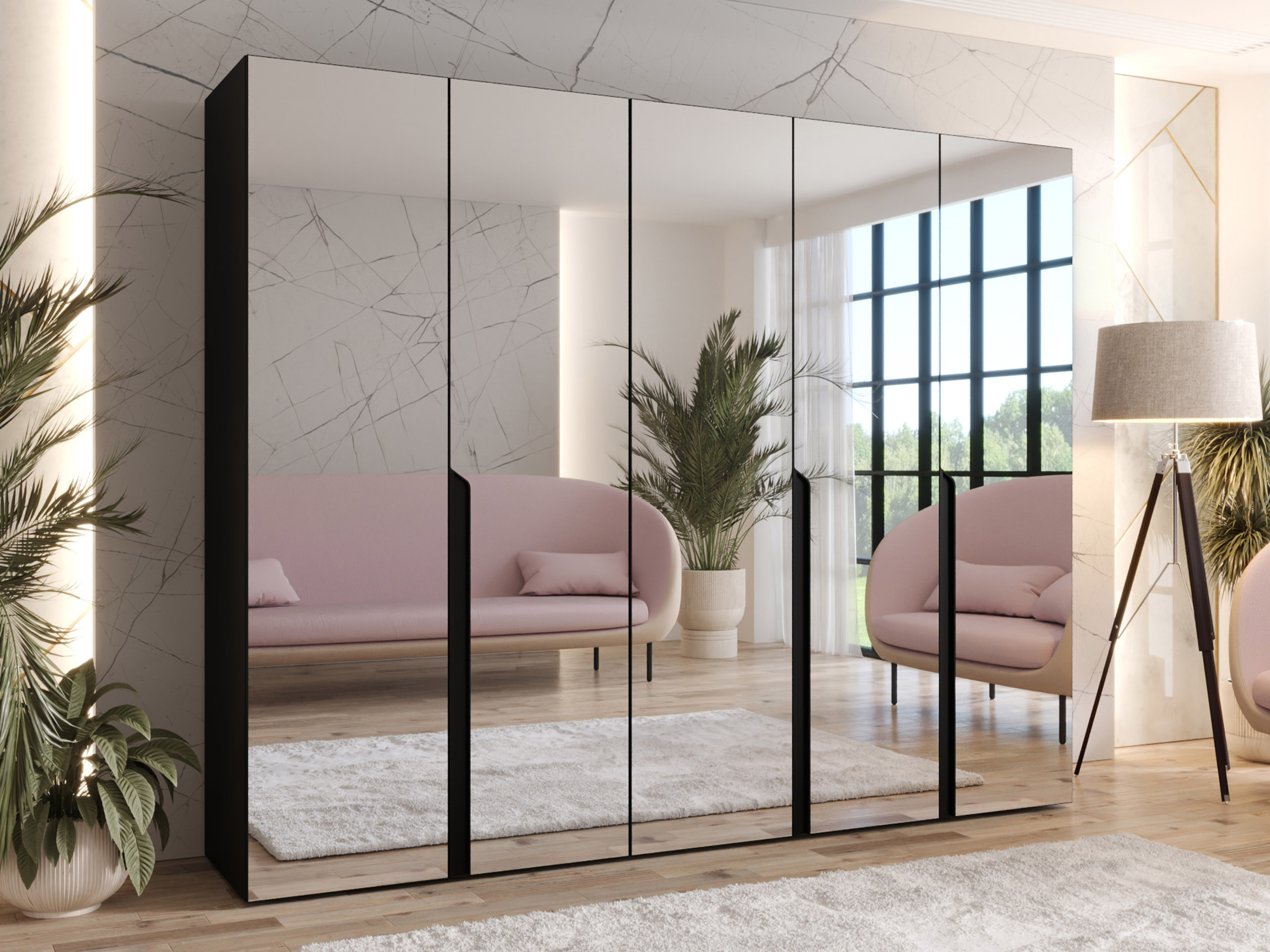 Skapis Hartford 592 (Melns)