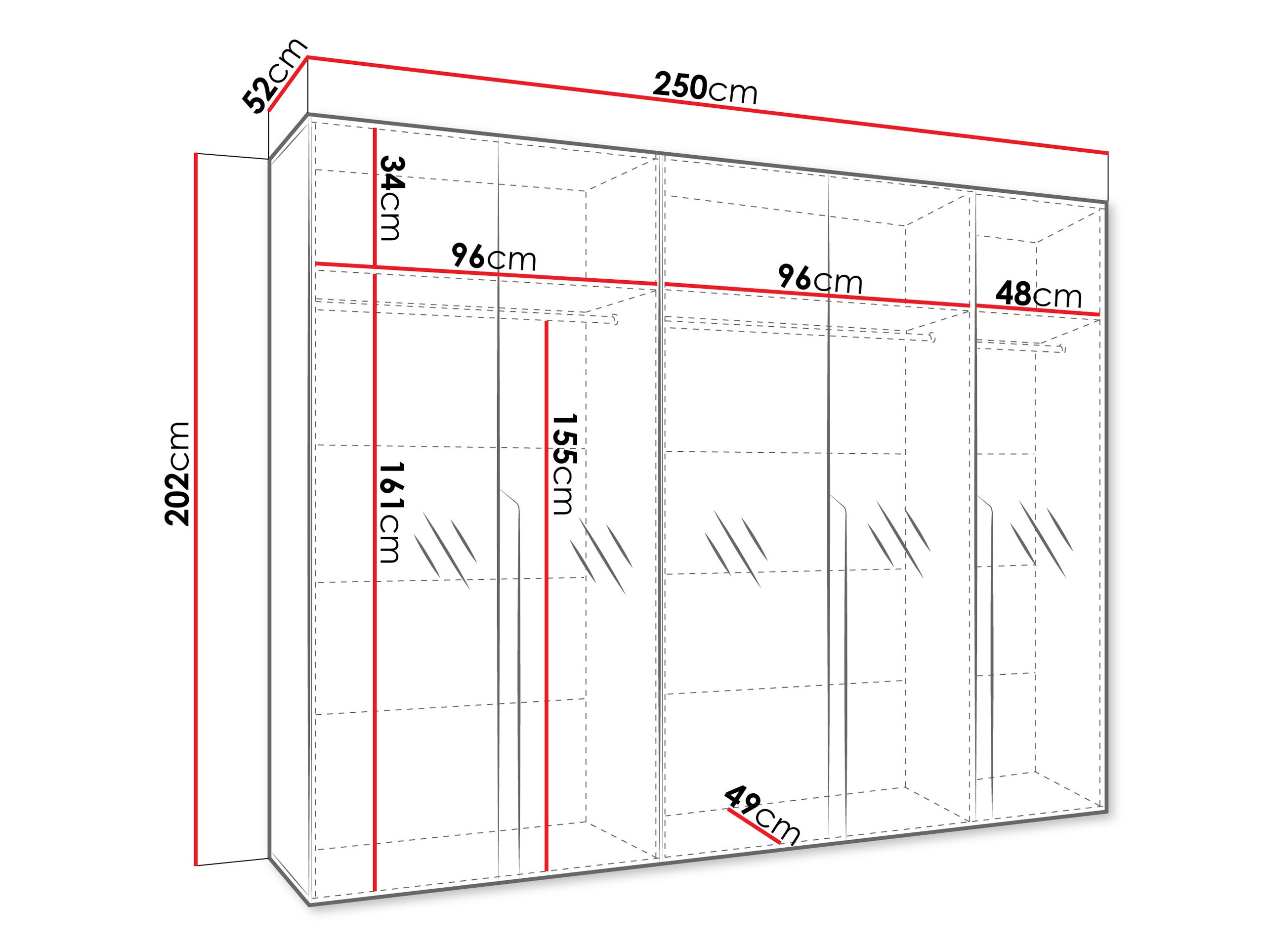 Skapis Hartford 592 (Melns)