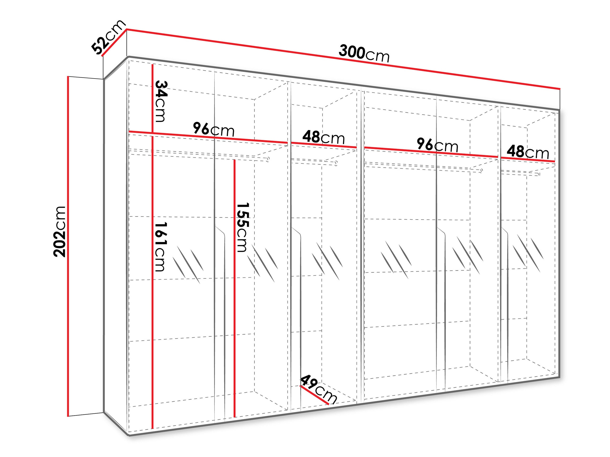 Skapis Hartford 593 (Melns)
