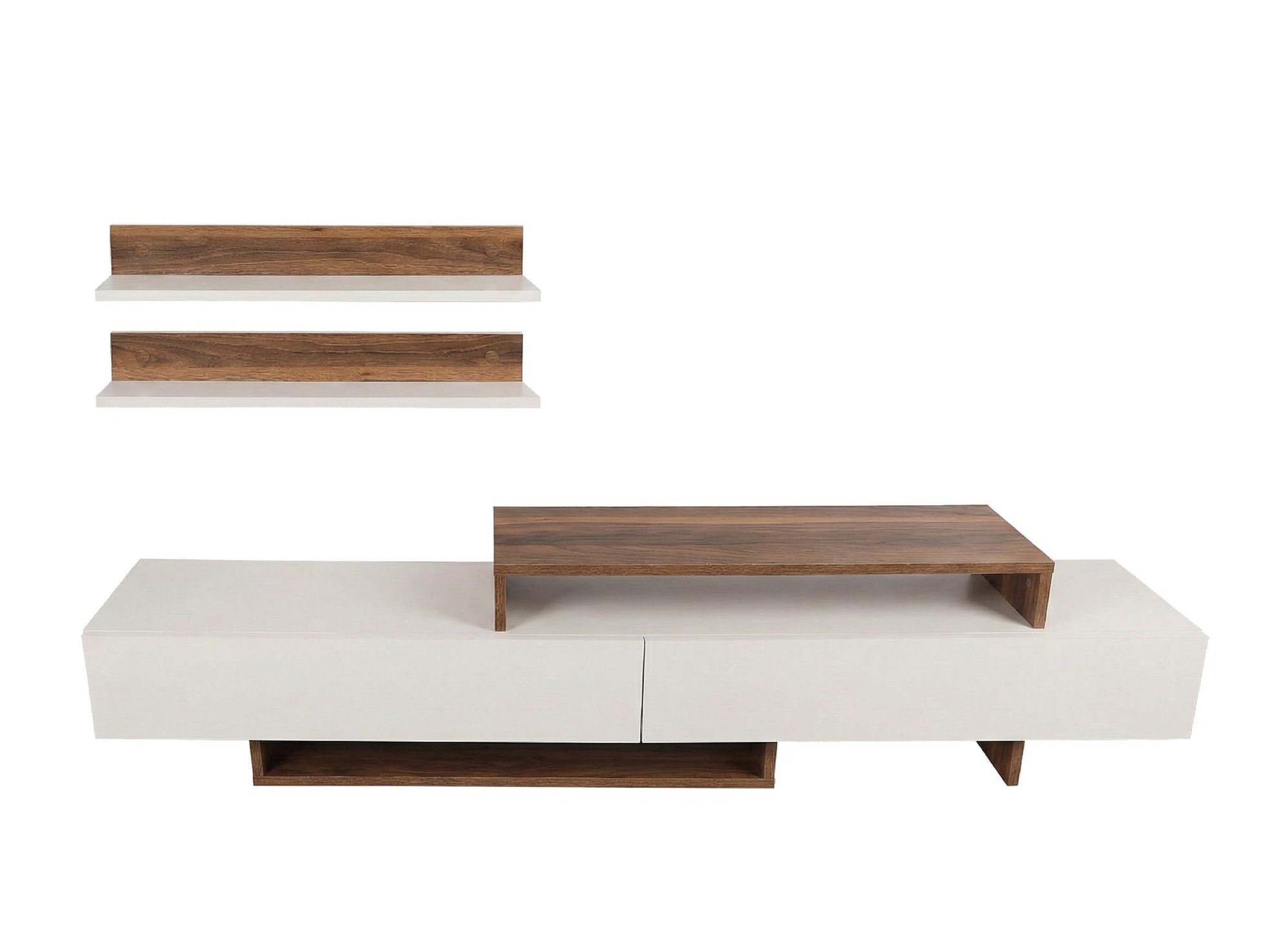 TV galds Kailua 998 (Balts + Tīkkoks)