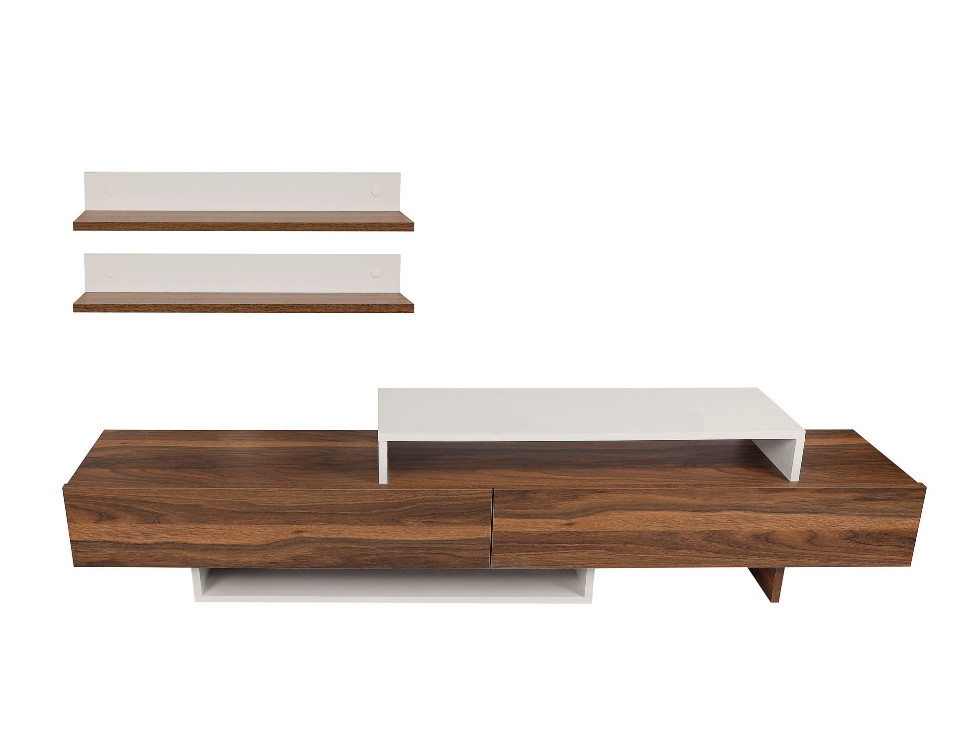 TV galds Kailua 998 (Tīkkoks + Balts)