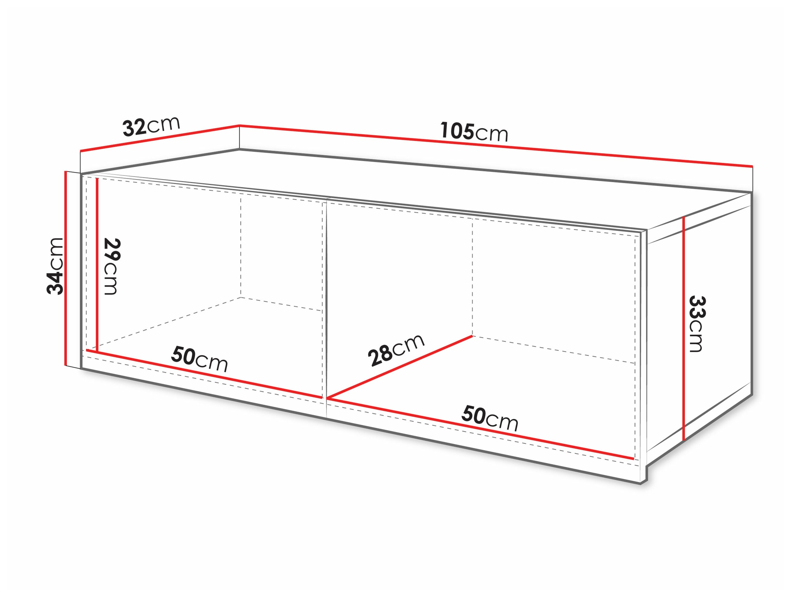 Piekarams skapītis Remus (Melns + Glancēts melns)