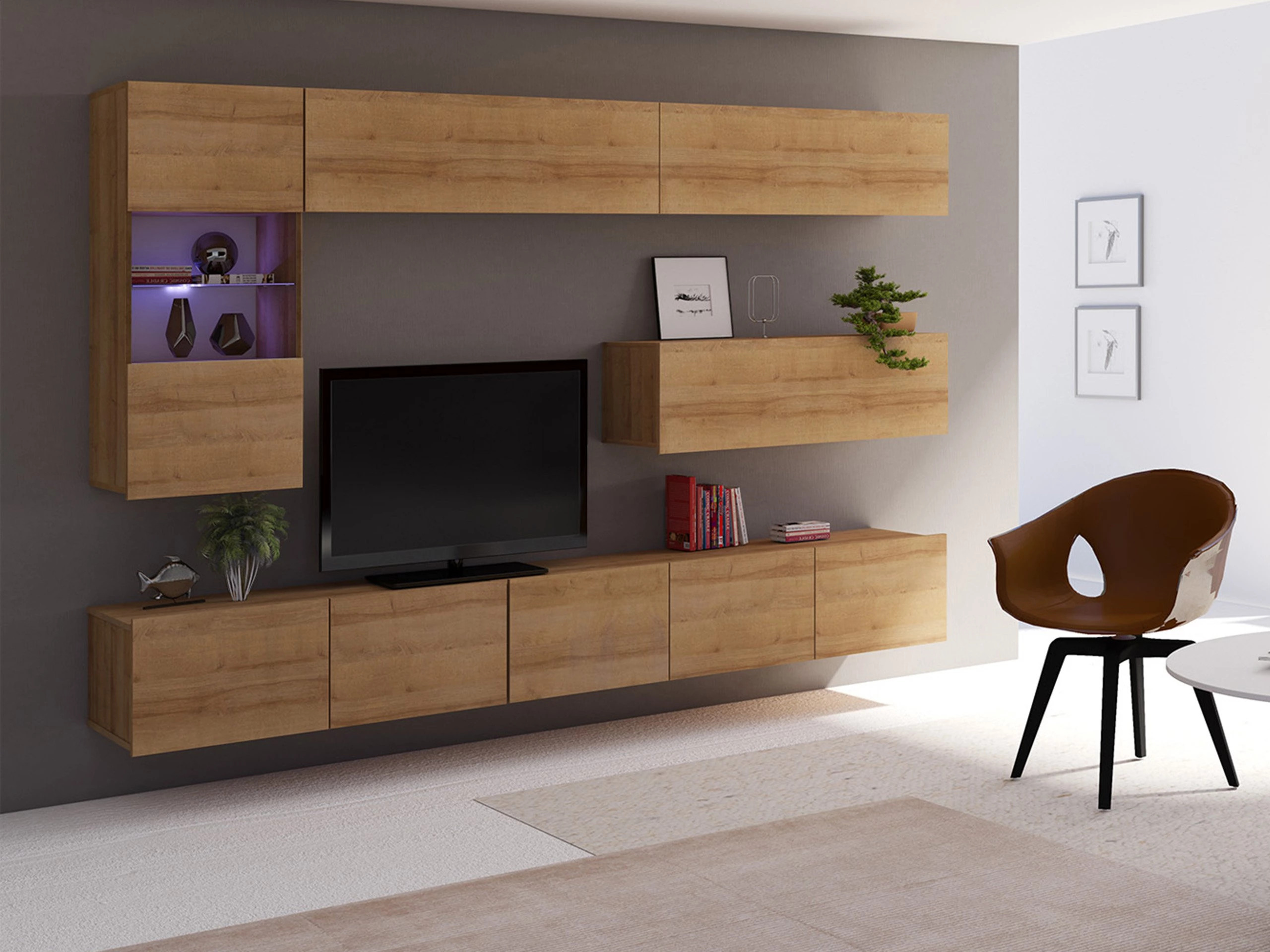 Viesistabas komplekts Tivdalu 108 (Zeltains ozols)