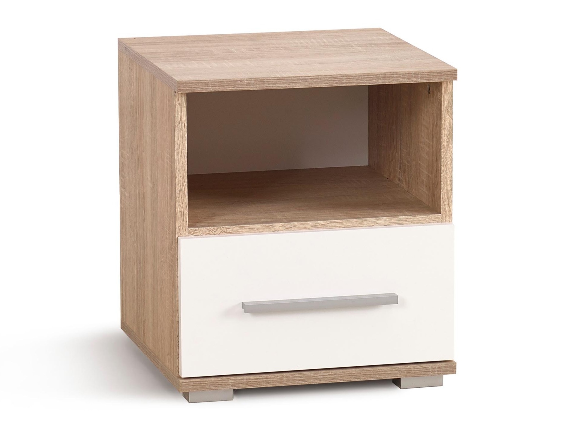 Naktsgaldiņš Cirveso 111 (Sonomas ozols + Glancēts balts)